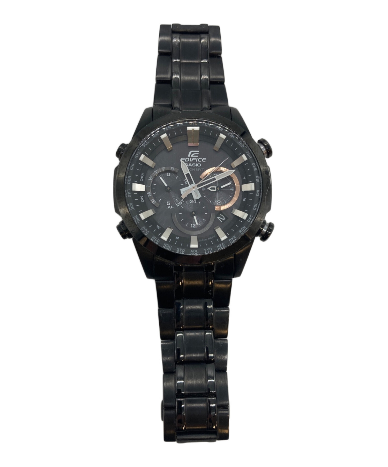 中古・古着通販】CASIO (カシオ) クロノグラフ ブラック｜ブランド 