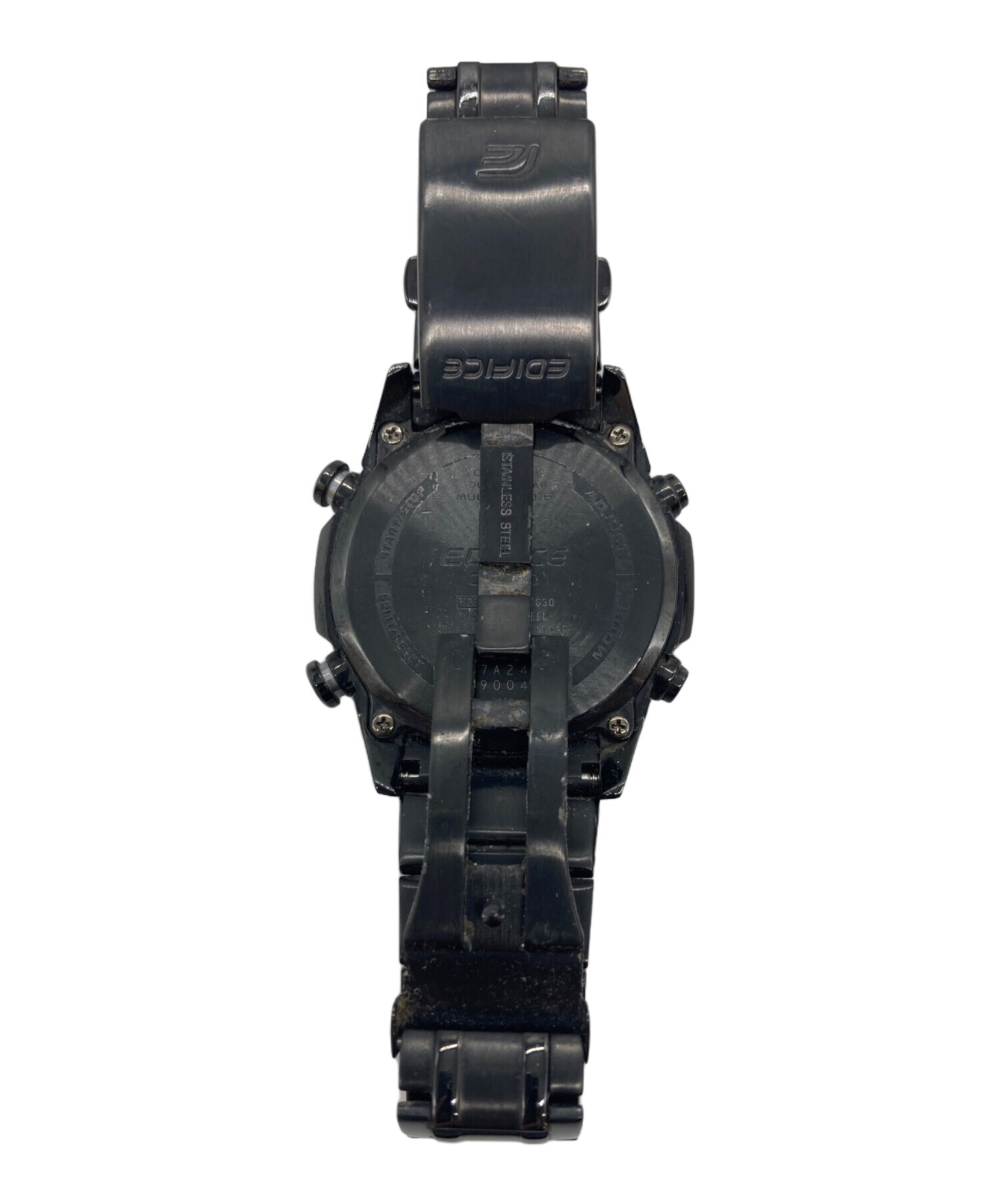 中古・古着通販】CASIO (カシオ) クロノグラフ ブラック｜ブランド 