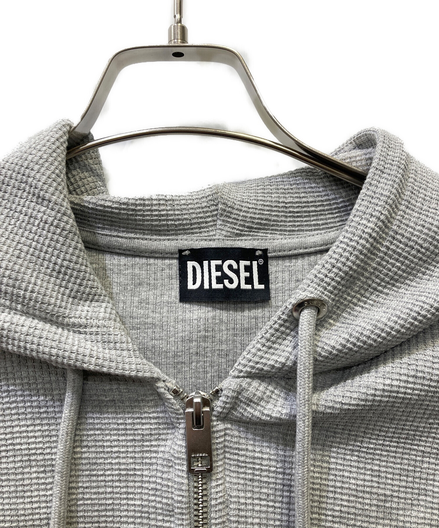 中古・古着通販】DIESEL (ディーゼル) ジップパーカー グレー サイズ