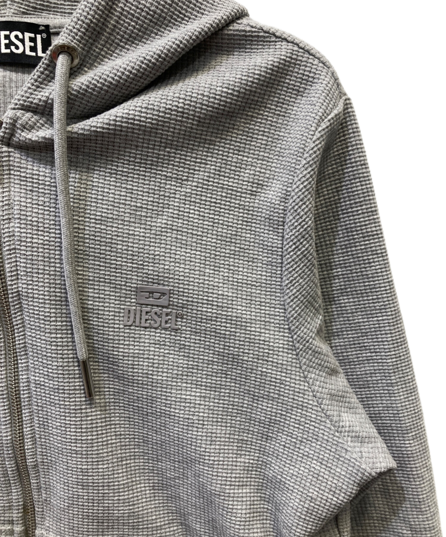 中古・古着通販】DIESEL (ディーゼル) ジップパーカー グレー サイズ