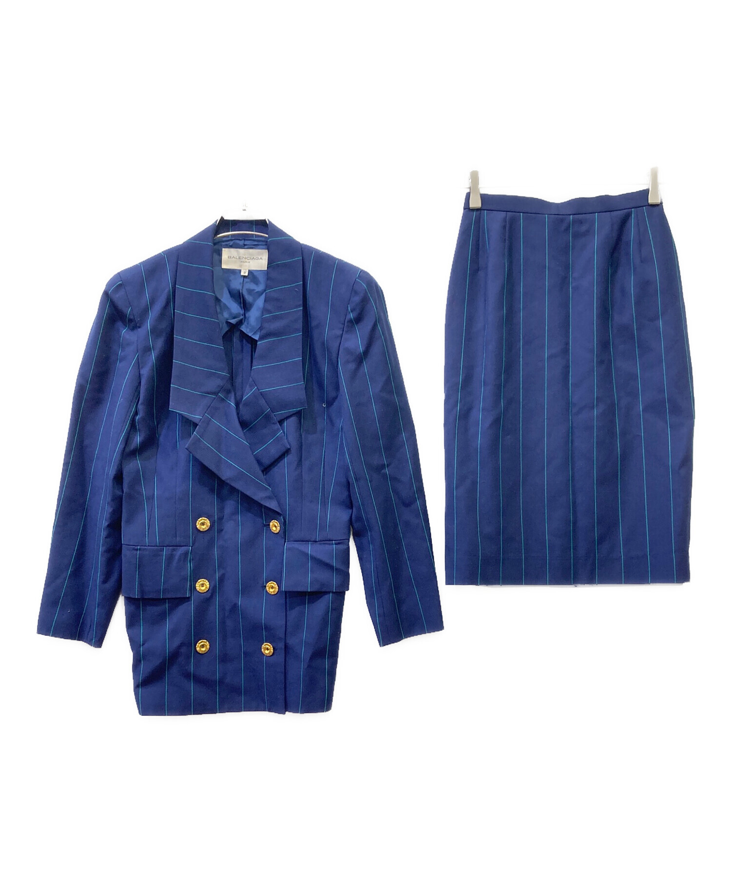 中古・古着通販】BALENCIAGA (バレンシアガ) セットアップ ネイビー