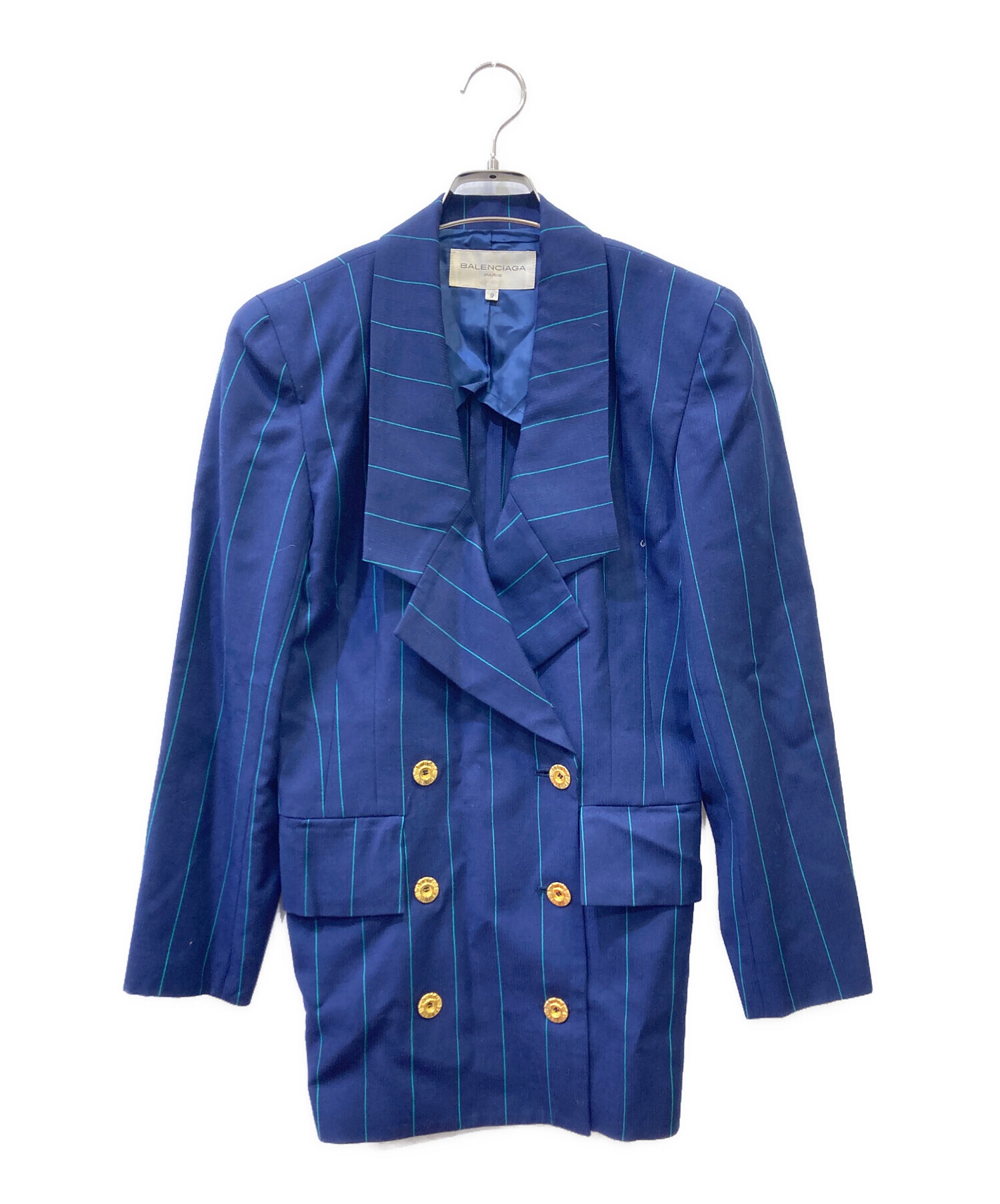 中古・古着通販】BALENCIAGA (バレンシアガ) セットアップ ネイビー 