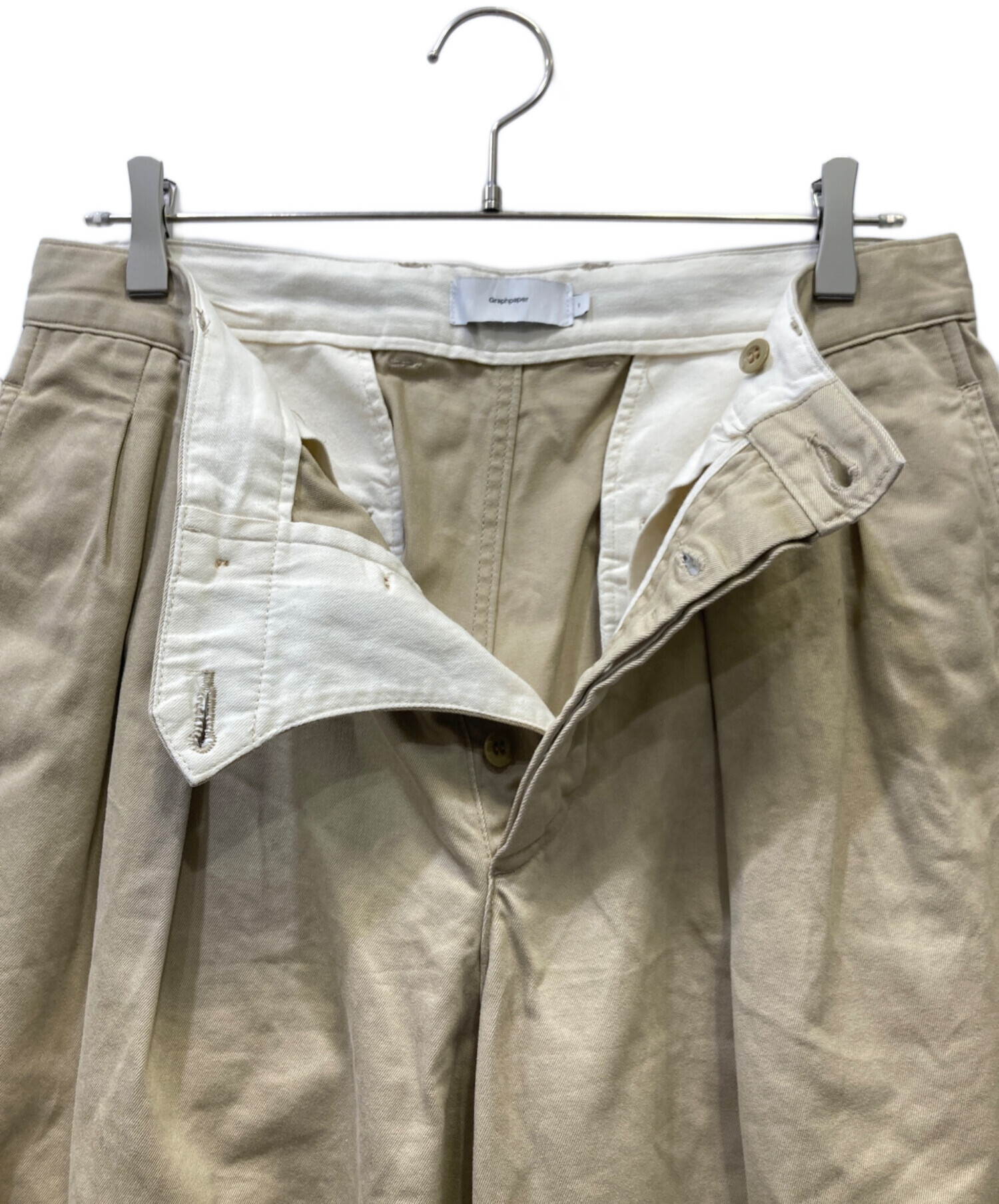 中古・古着通販】Graphpaper (グラフペーパー) Suvin Chino Tuck