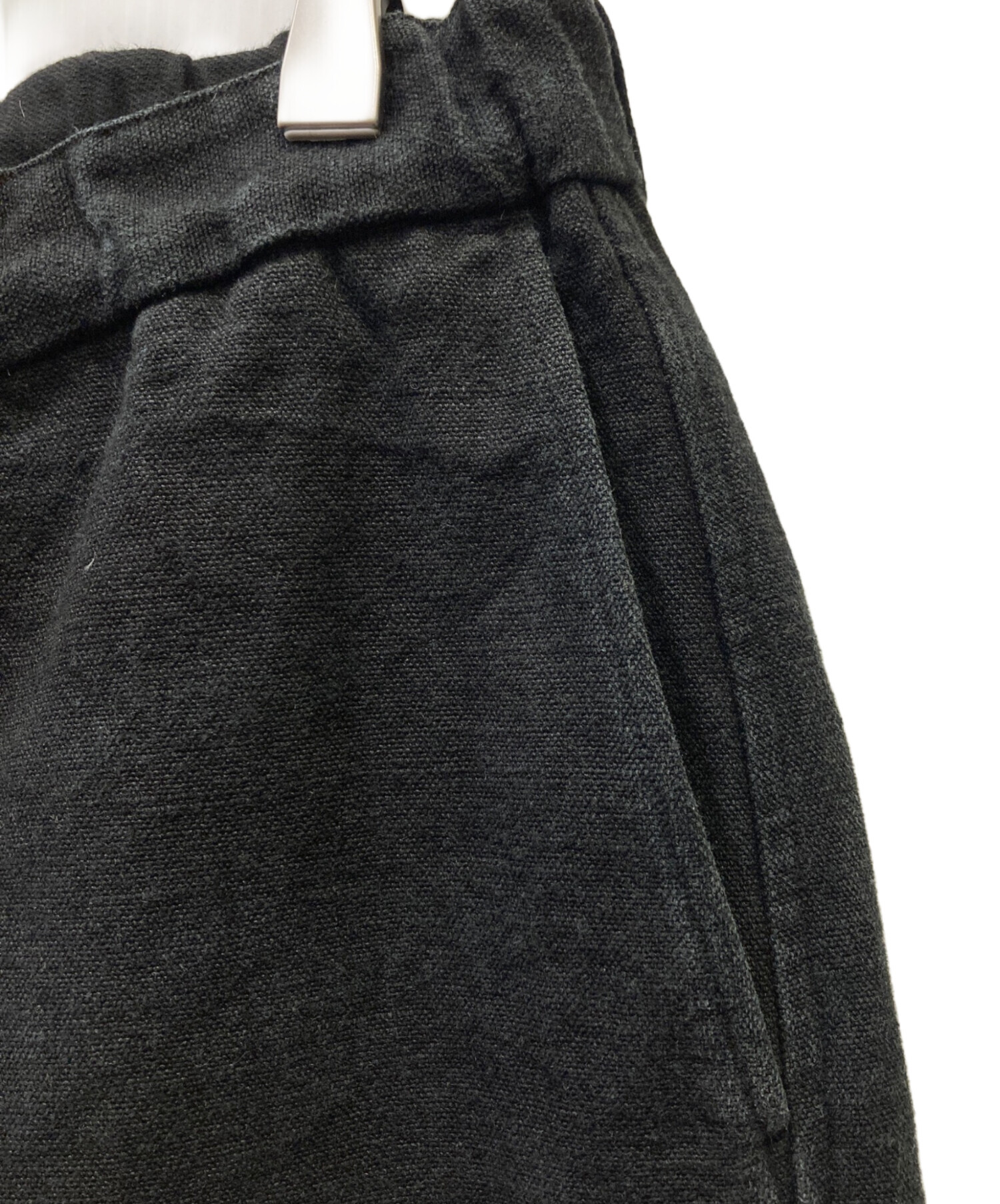 中古・古着通販】MITTAN (ミッタン) リネンパンツ ブラック サイズ:1