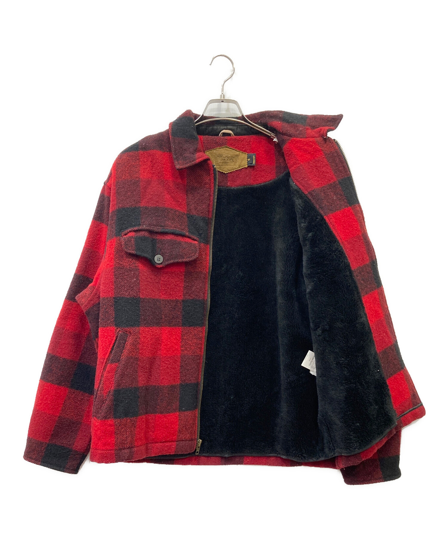 us購入　ウールリッチ　マッキーノ　アメリカ製　L WOOLRICH レッド 中古・古着通販】WOOLRICH (ウールリッチ) ジップジャケット レッド