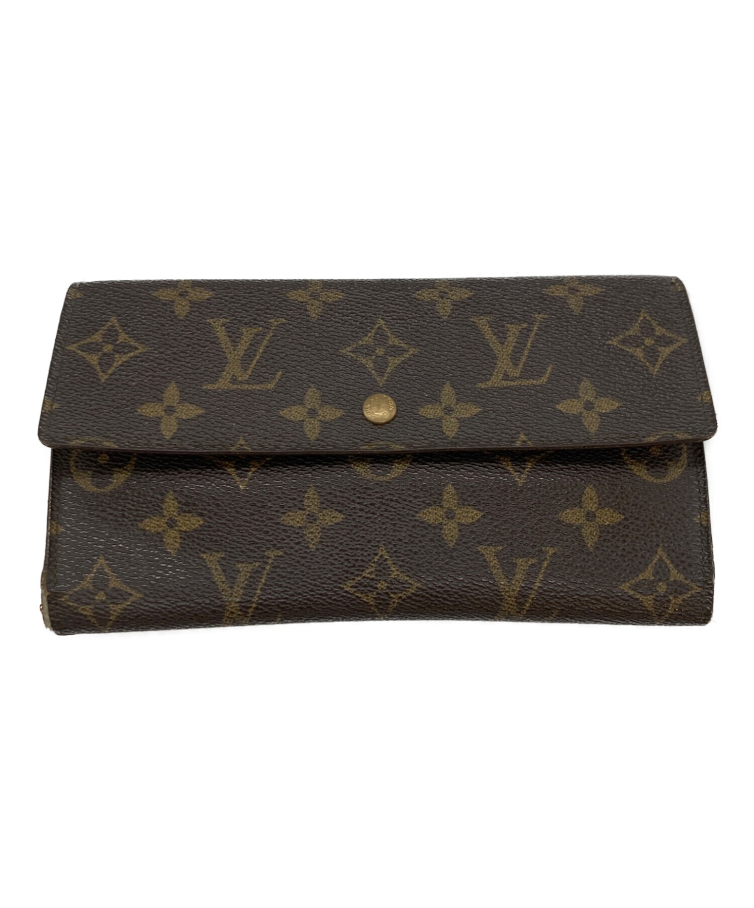 中古・古着通販】LOUIS VUITTON (ルイ ヴィトン) 3つ折り財布 ブラウン