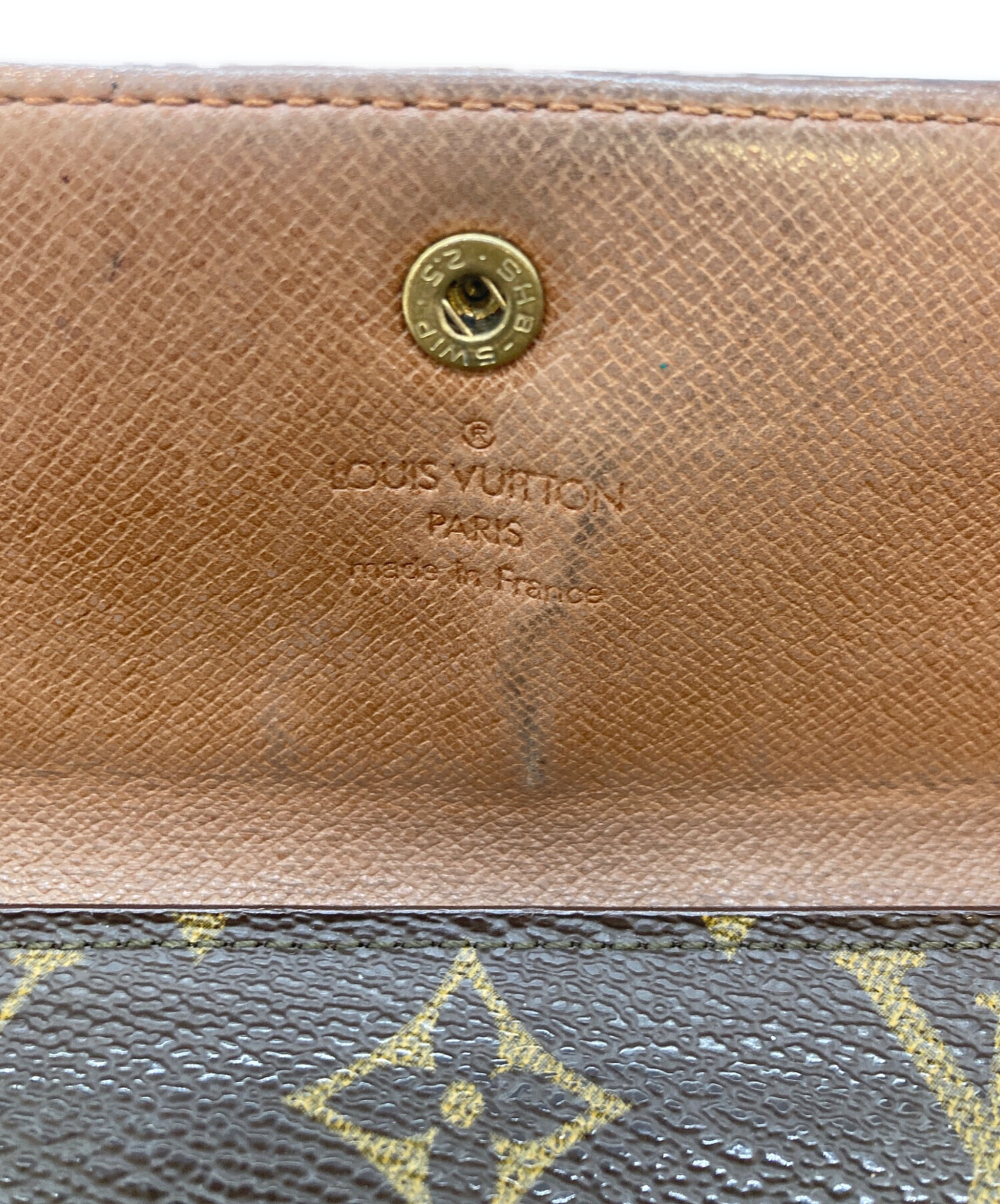 中古・古着通販】LOUIS VUITTON (ルイ ヴィトン) 3つ折り財布 ブラウン