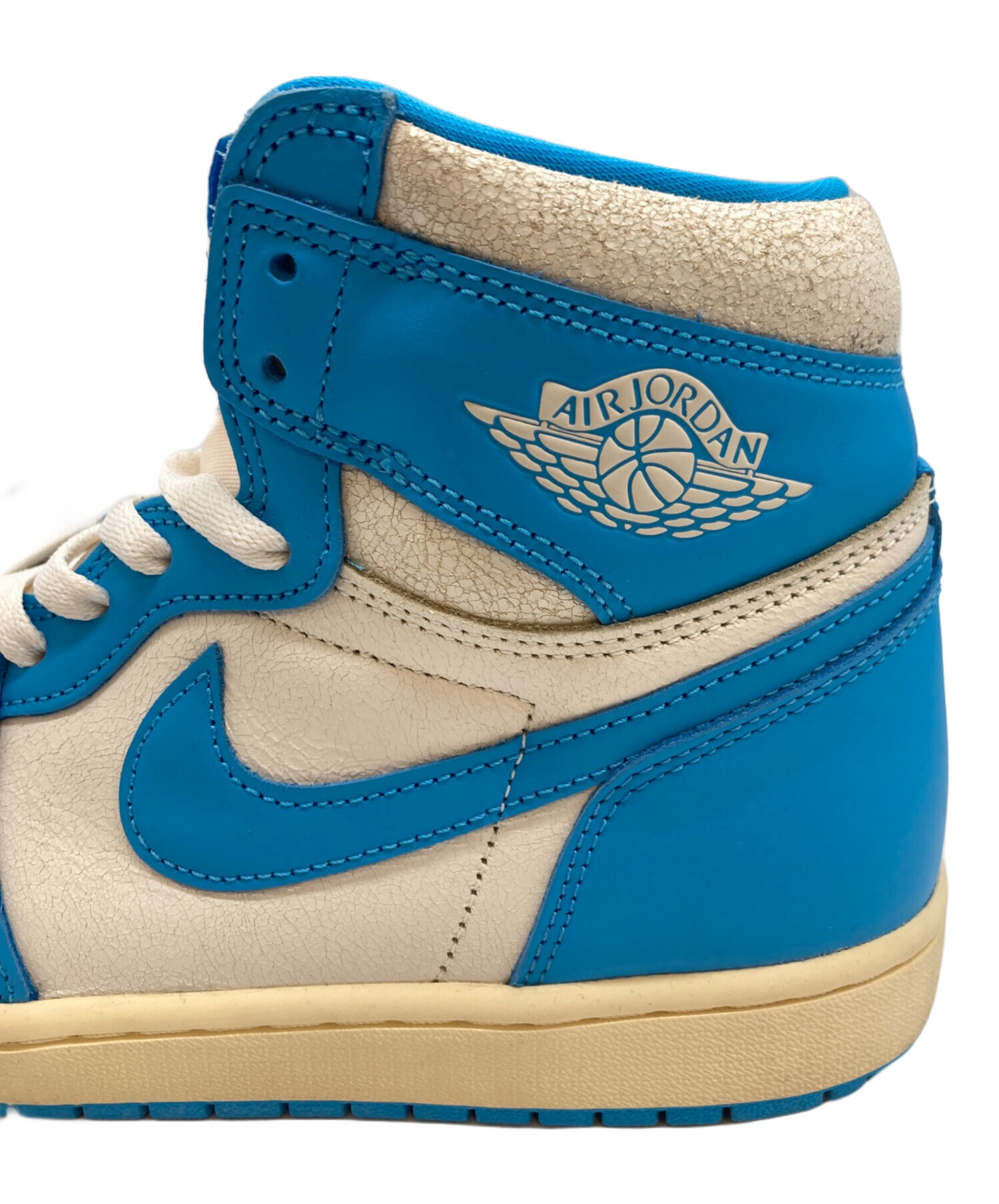 中古・古着通販】NIKE (ナイキ) ハイカットスニーカー ホワイト×ブルー
