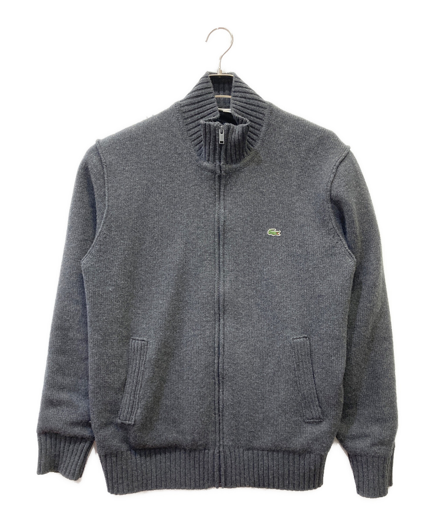 中古・古着通販】LACOSTE (ラコステ) ジップアップニットアウター 