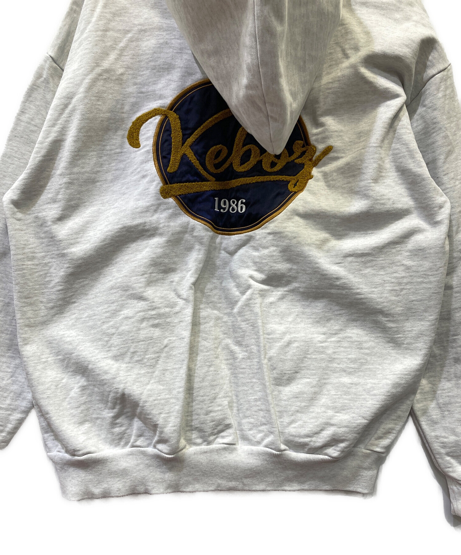 中古・古着通販】KEBOZ (ケボズ) プルオーバーパーカー ホワイト 