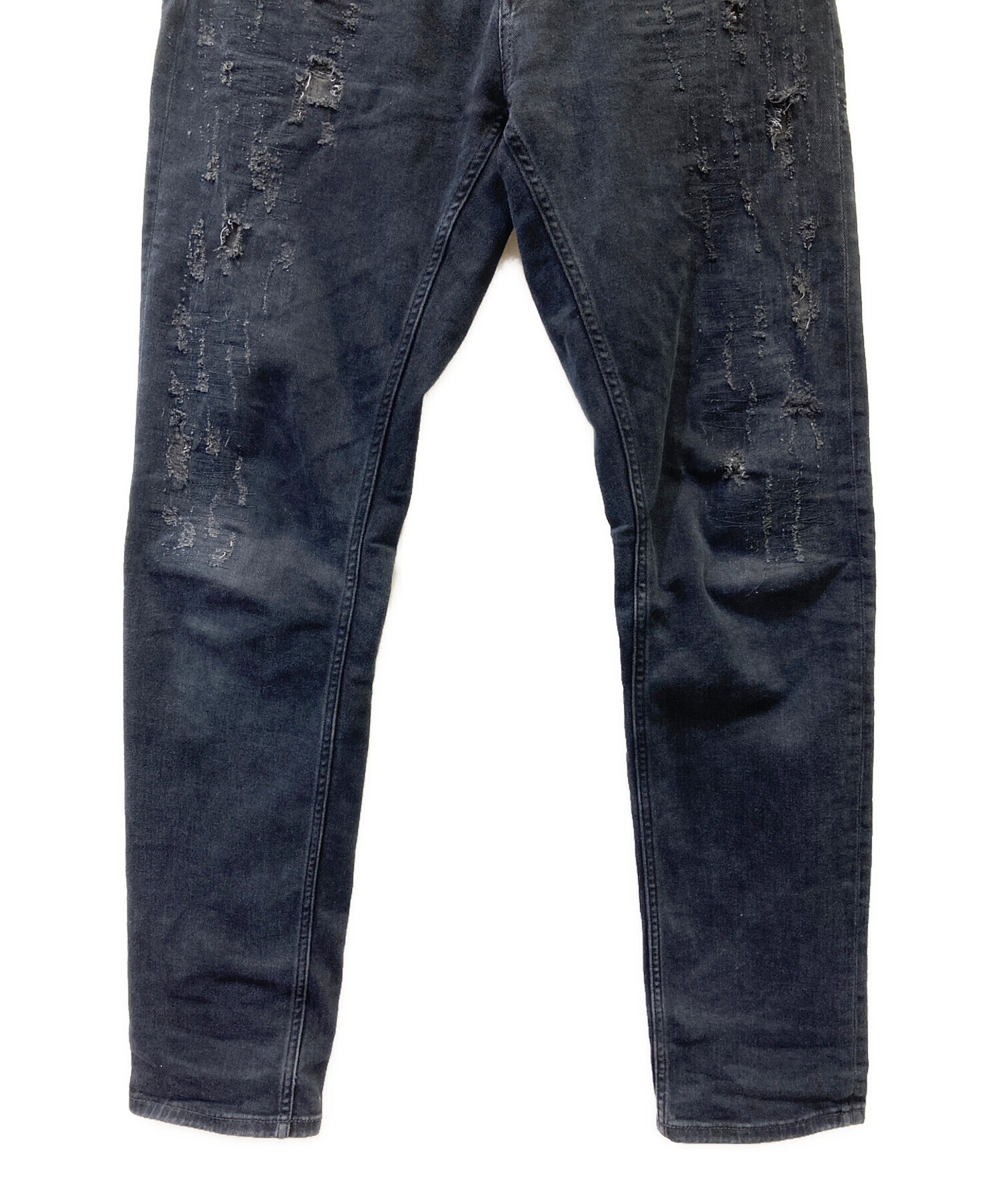 中古・古着通販】Denham (デンハム) パンツ ブラック サイズ:76cm