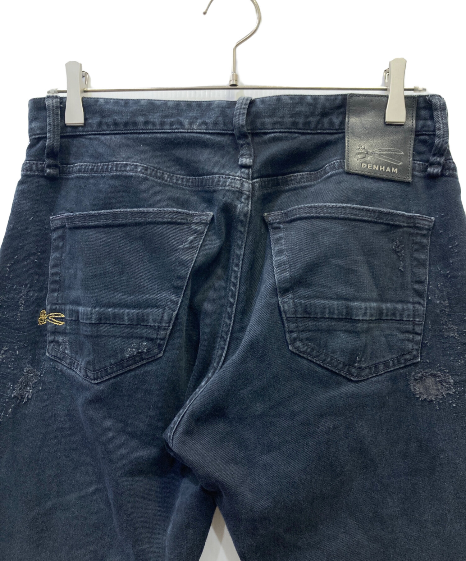 中古・古着通販】Denham (デンハム) パンツ ブラック サイズ:76cm