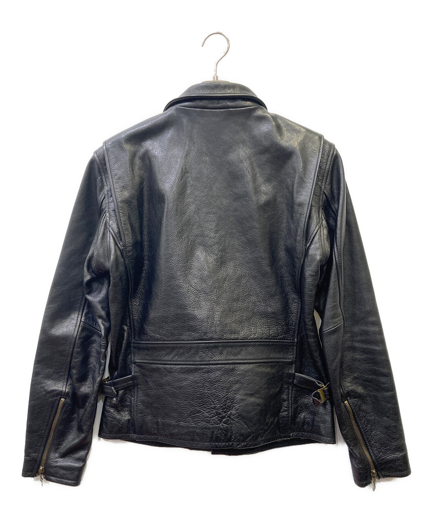 【avirex】 レザージャケット　40 中古・古着通販】AVIREX (アヴィレックス) レザージャケット ブラック