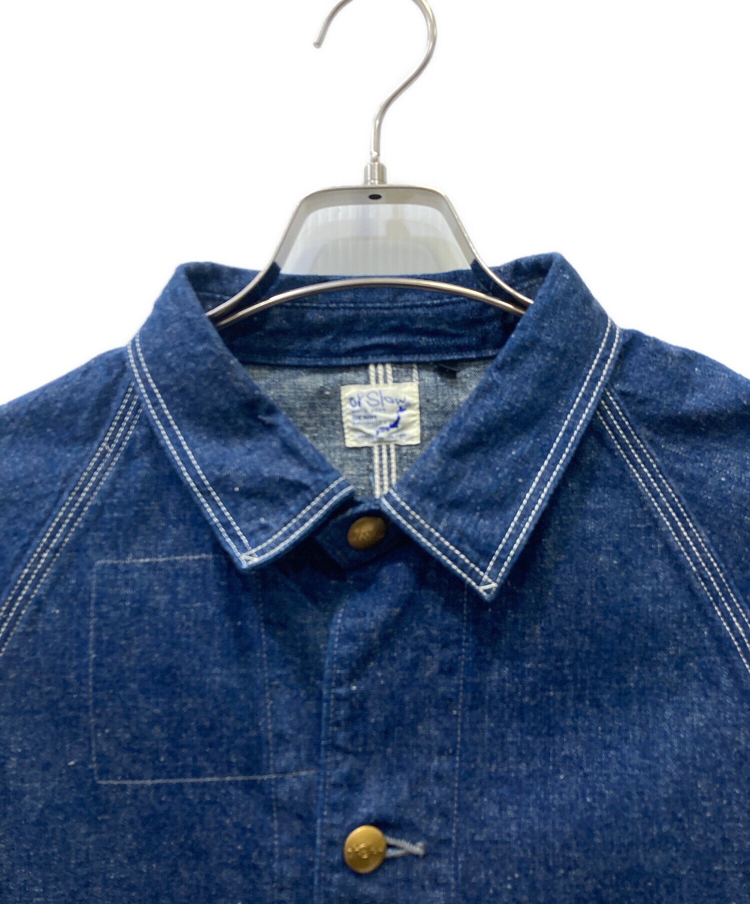 中古・古着通販】orSlow (オアスロウ) デニムカバーオール ブルー