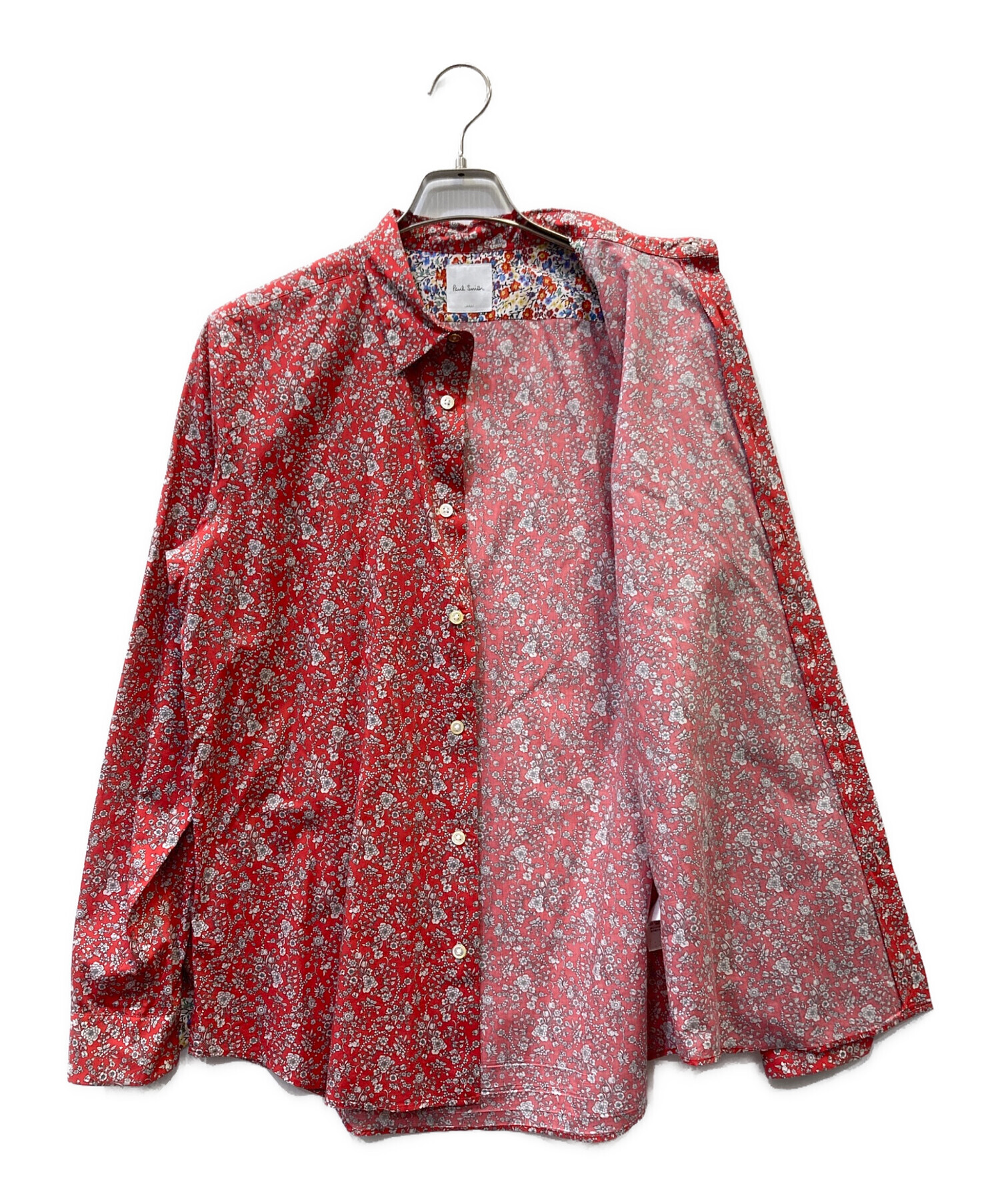 中古・古着通販】PAUL SMITH (ポールスミス) 長袖シャツ レッド サイズ