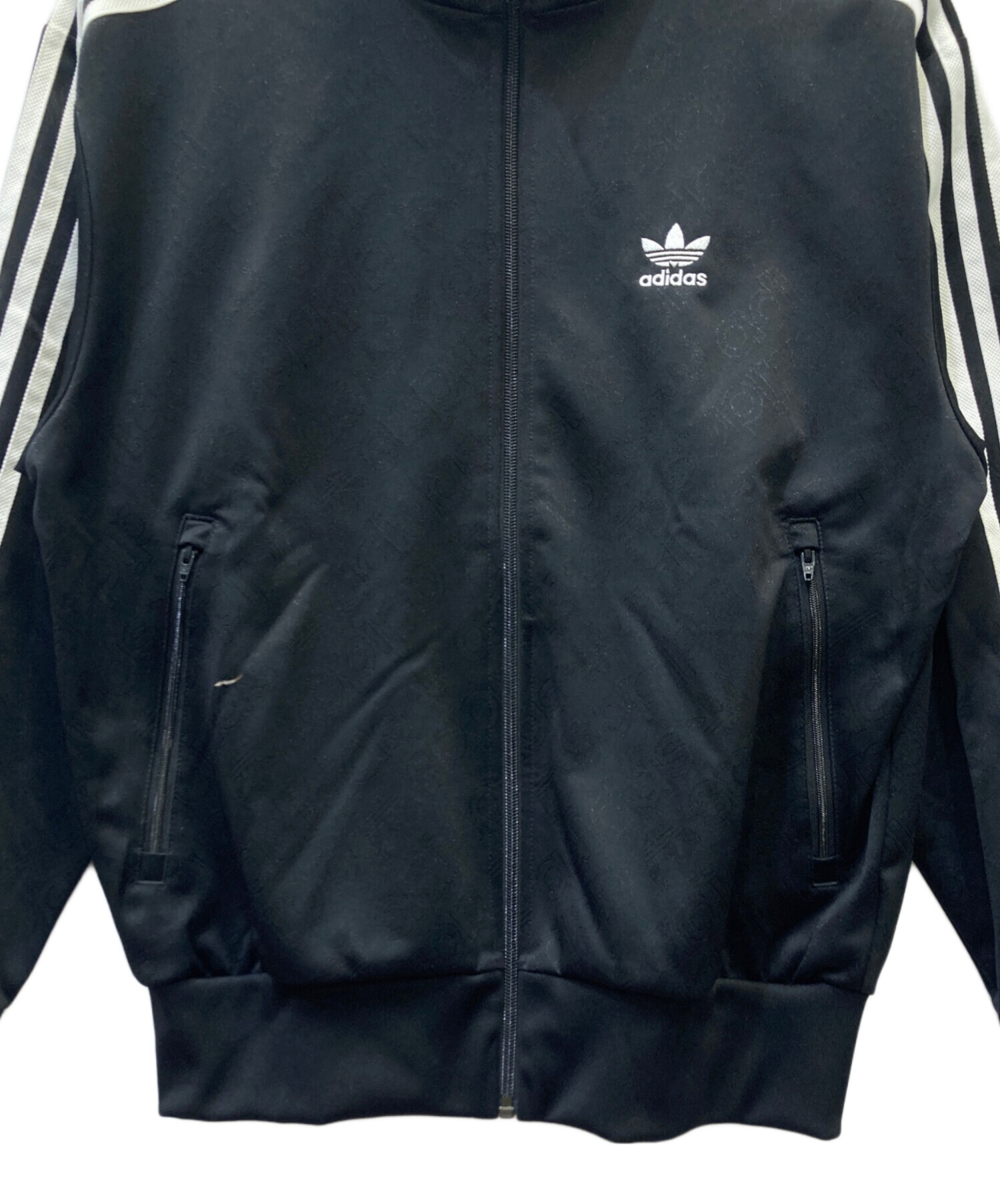   希少4XL トラックジャケット ブラック 古着 中古・古着通販】adidas (アディダス) トラックジャケット ブラック