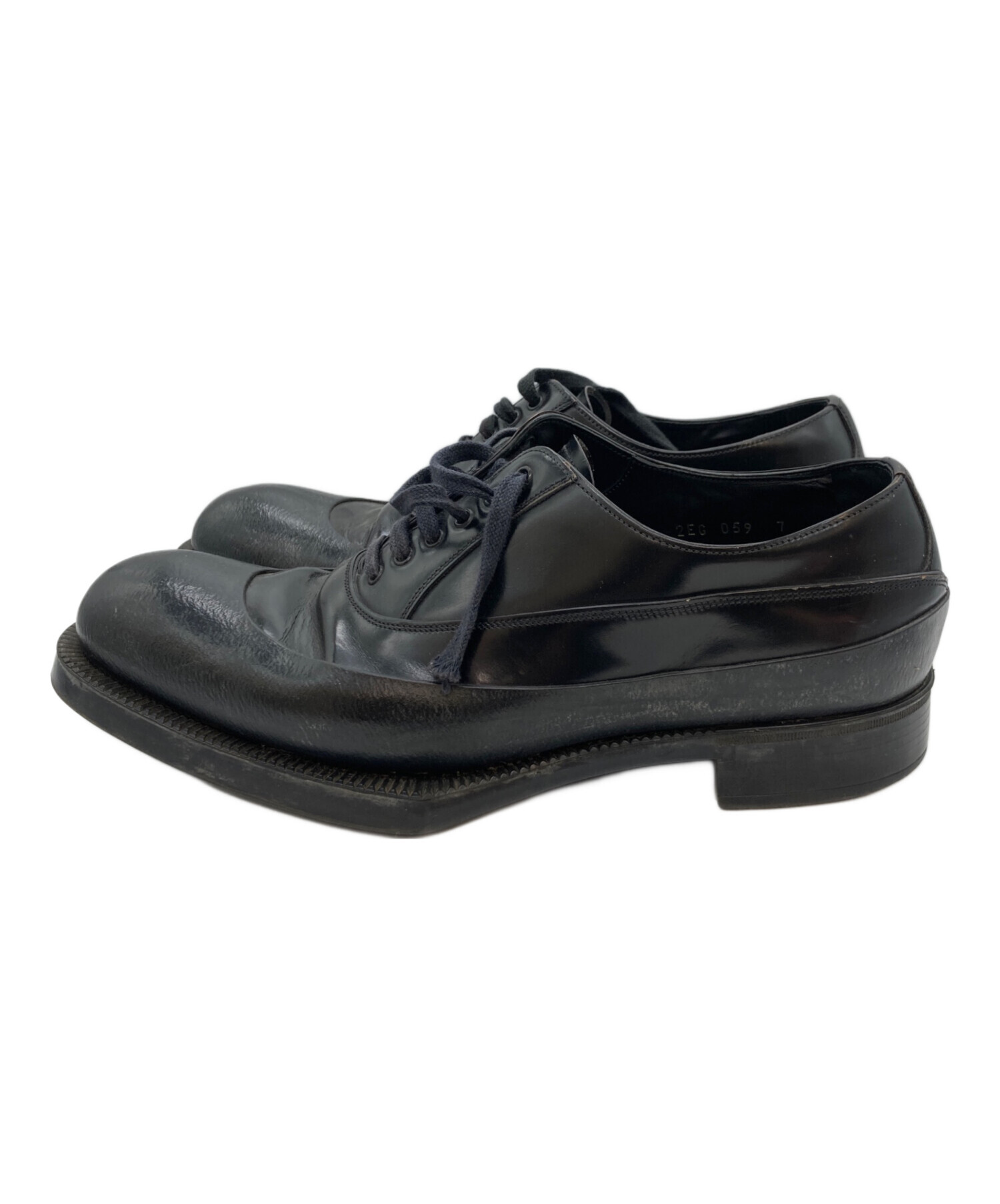 中古・古着通販】PRADA (プラダ) ラバーソールダービーシューズ