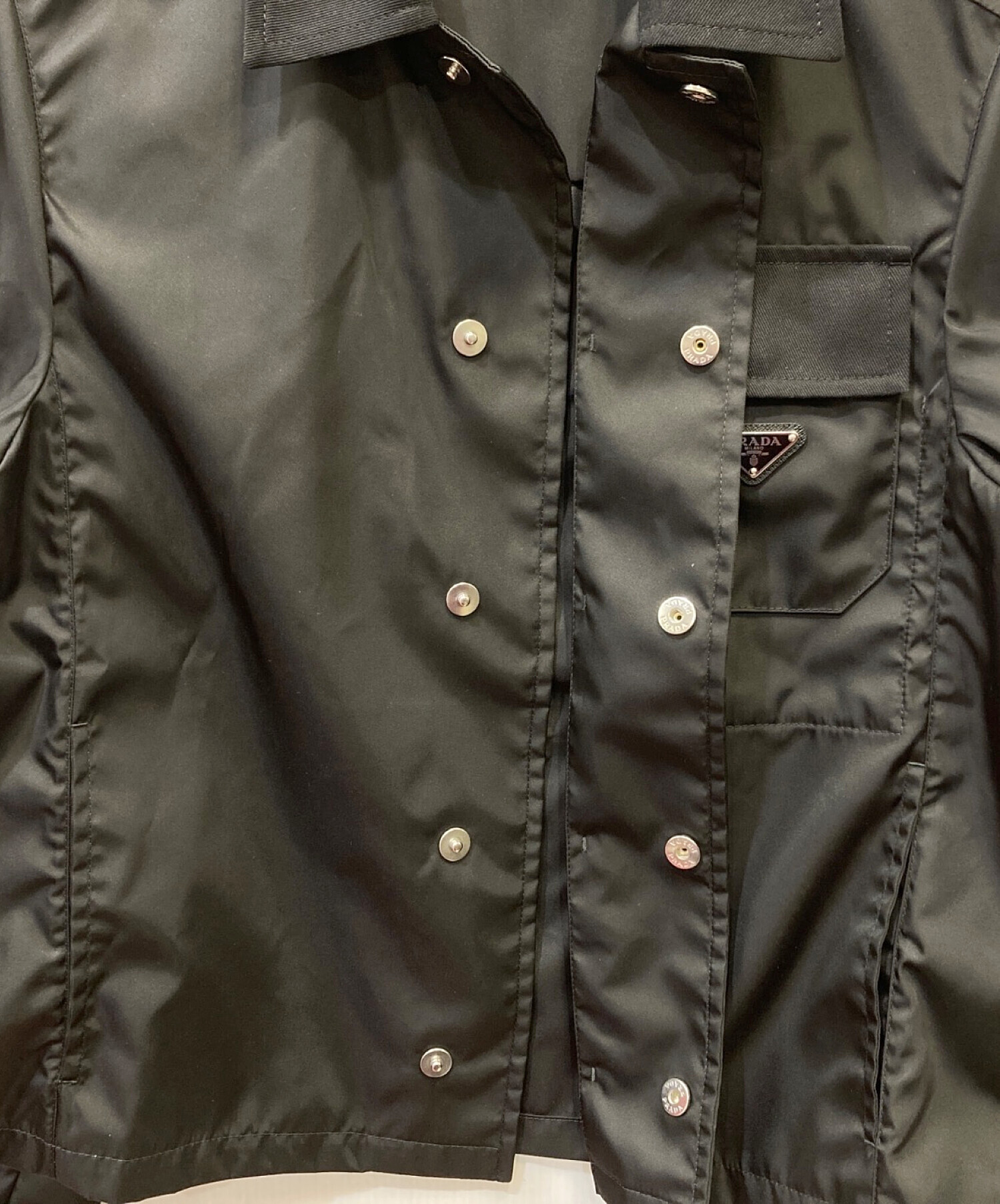 中古・古着通販】PRADA (プラダ) RE-NYLONブルゾン ブラック サイズ:xs