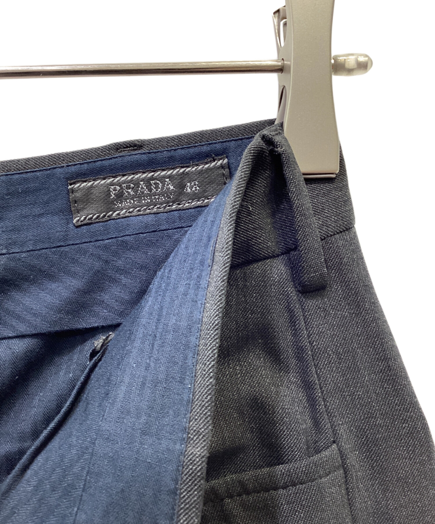 中古・古着通販】PRADA (プラダ) スラックス チャコールグレー サイズ