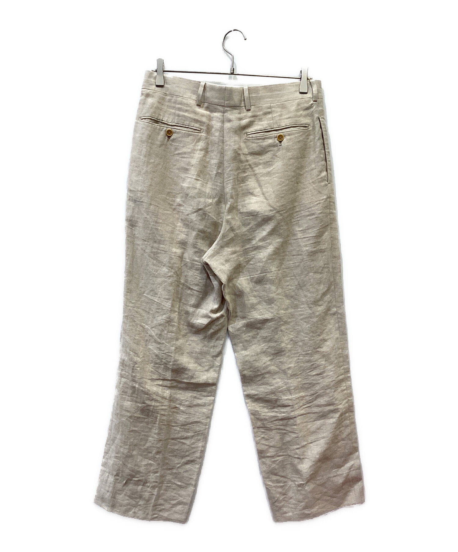 BERNARD ZINS 90s フランス製　ベイカーパンツ 1990s Old Bernard Zins Linen Silk Trousers ベルナールザンス リネン