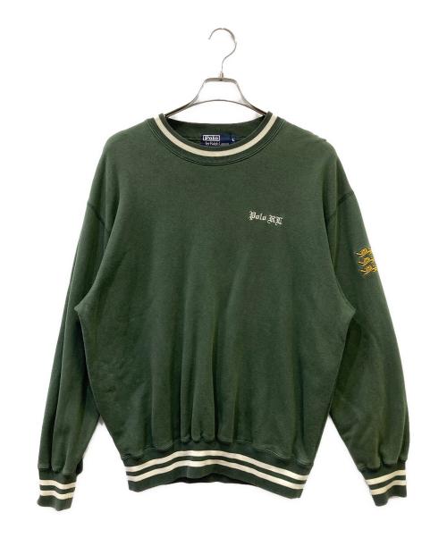 【希少グリーン】ポロバイラルフローレンデカロゴアースカラースウェットパーカー 中古・古着通販】POLO RALPH LAUREN (ポロ・ラルフローレン