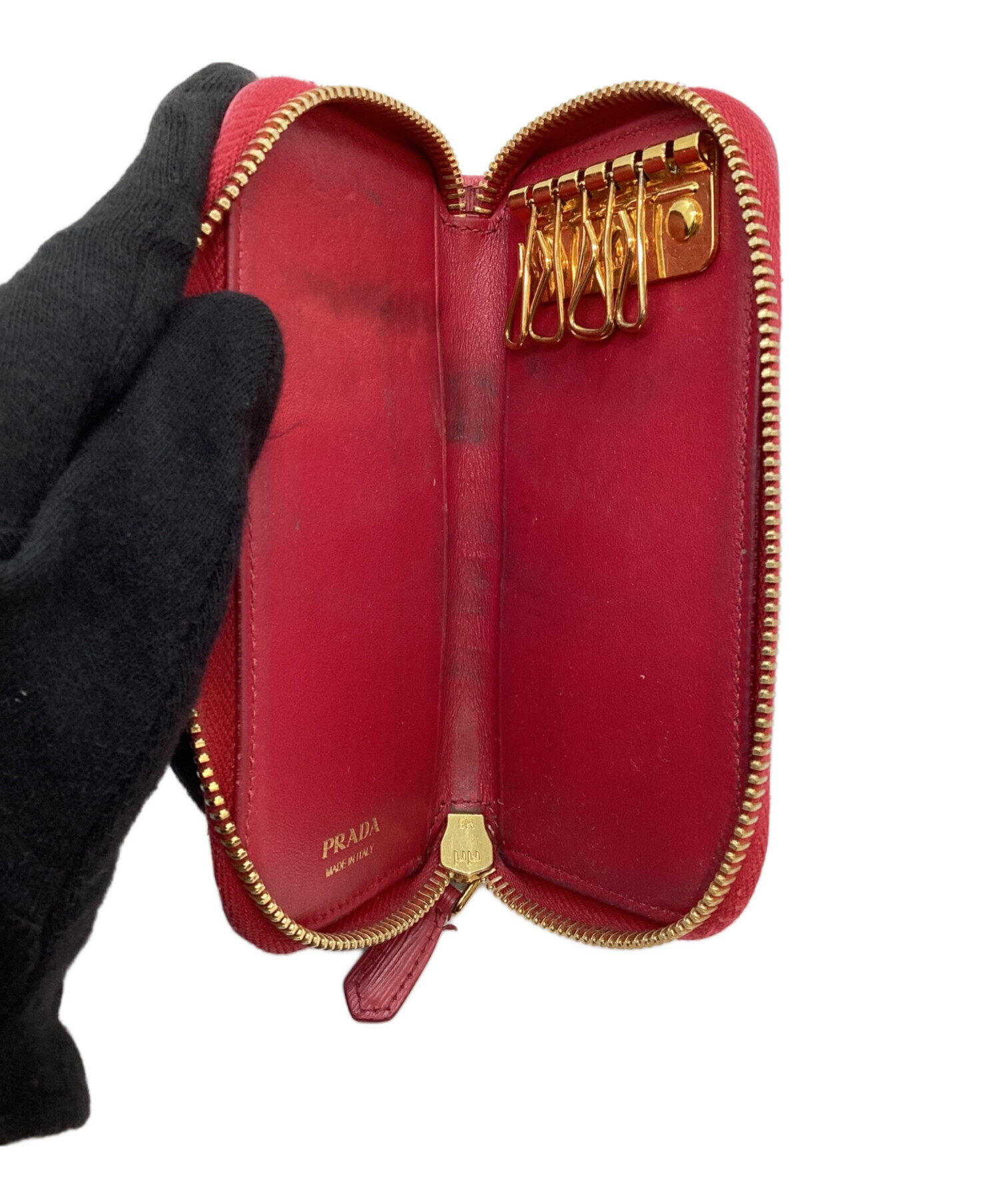 中古・古着通販】PRADA (プラダ) 6連ラウンドファスナーキーケース