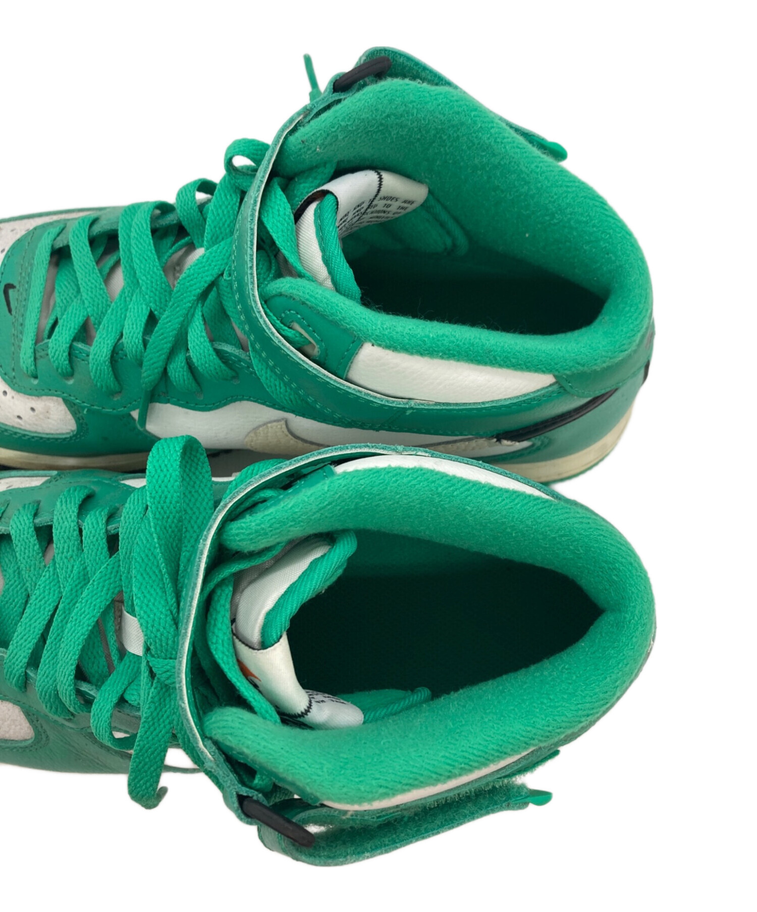 中古・古着通販】NIKE (ナイキ) ハイカットスニーカー グリーン サイズ