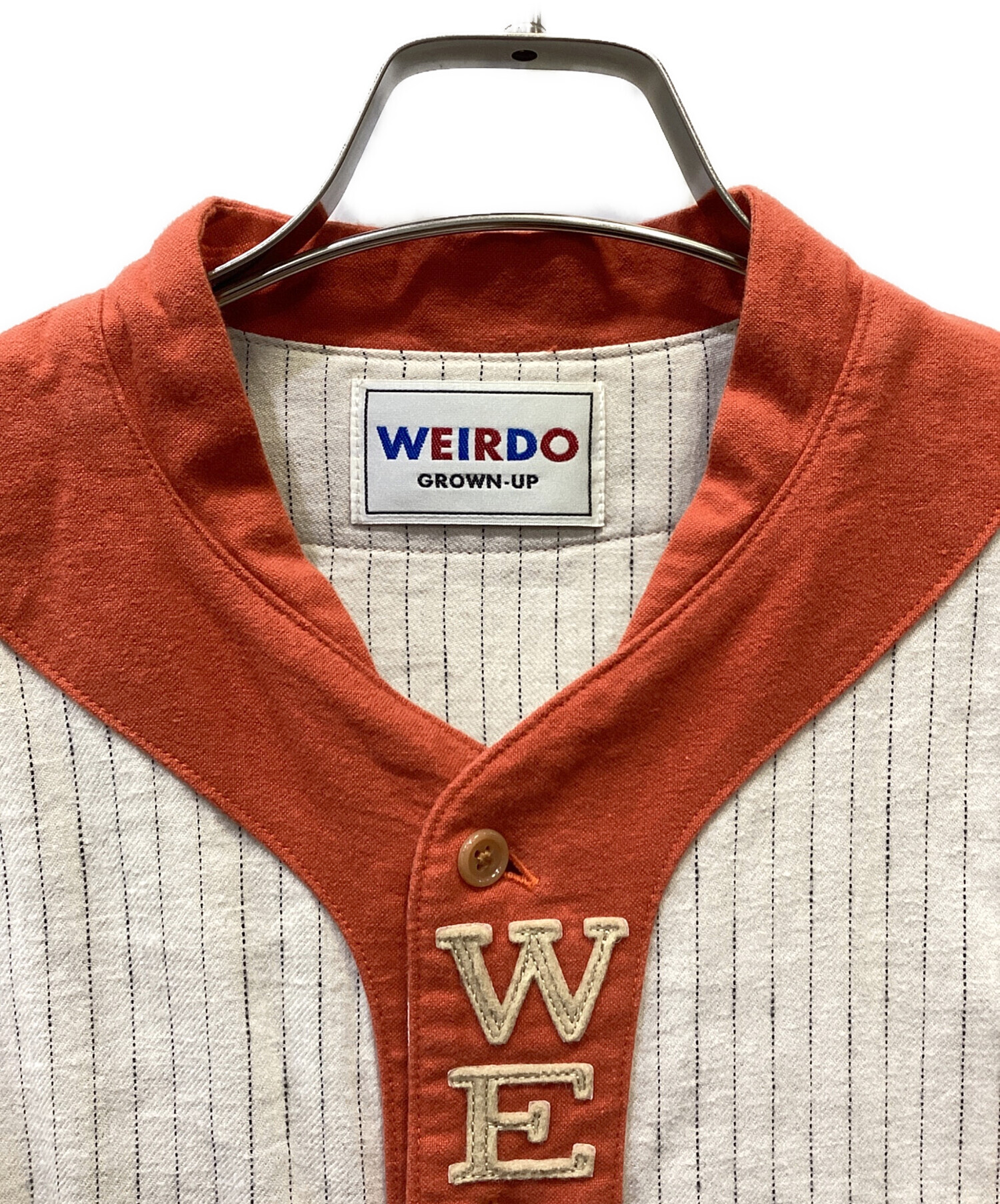 中古・古着通販】WEIRDO (ウィアード) ベースボールシャツ ベージュ 