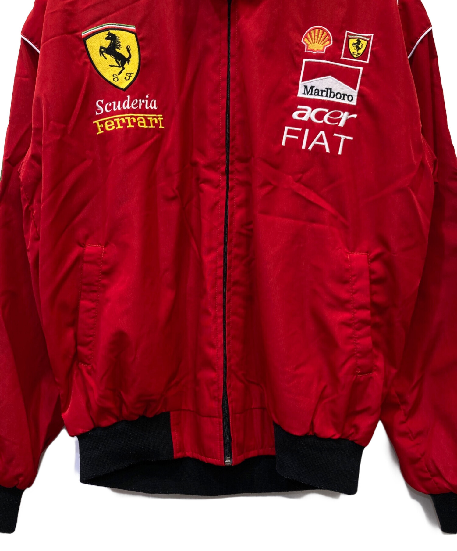 Ferrari 刺繍 レーシングジャケット 赤　値下げ 中古・古着通販】Ferrari (フェラーリ) レーシングジャケット レッド