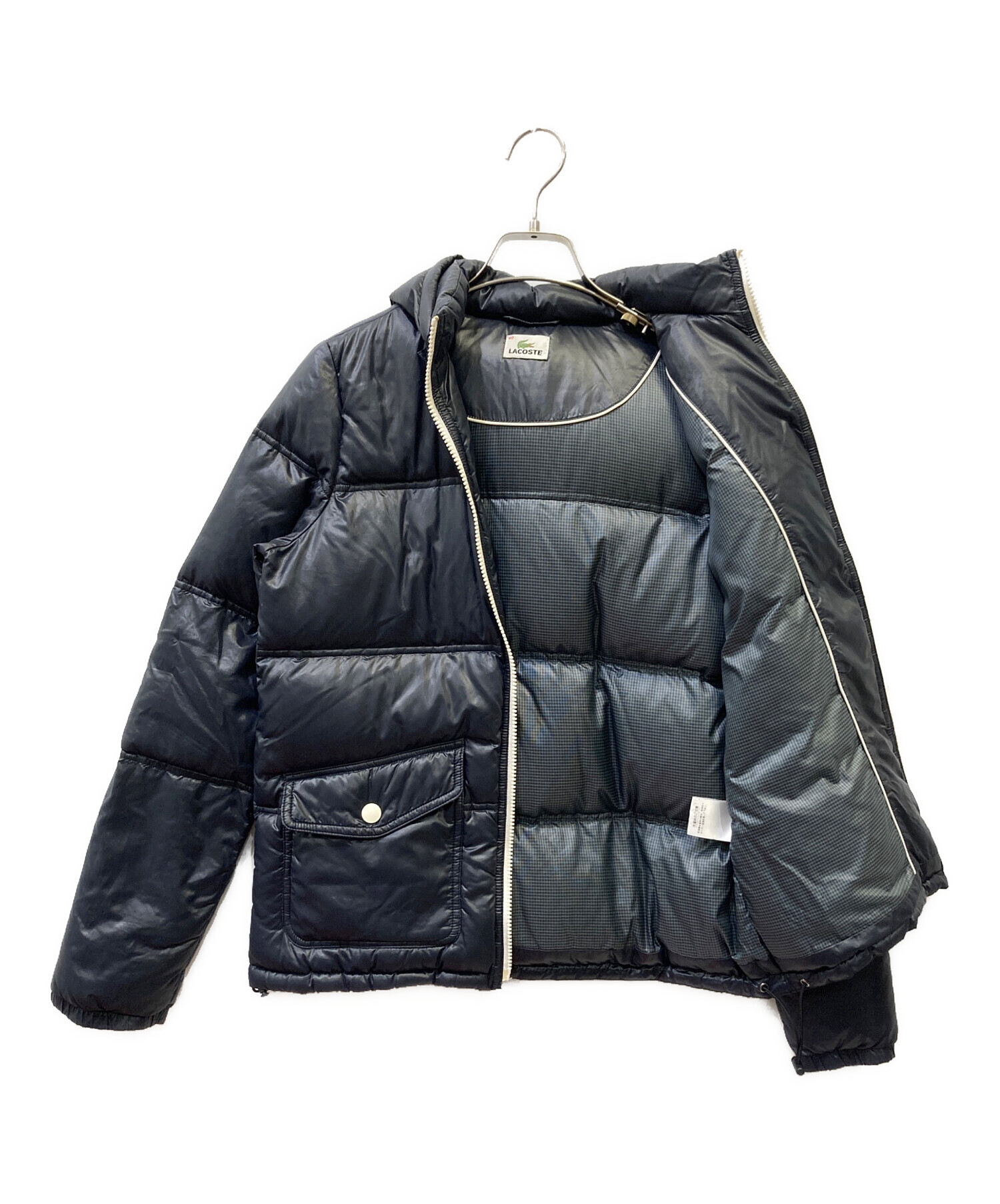 中古・古着通販】LACOSTE (ラコステ) ダウンジャケット ネイビー 