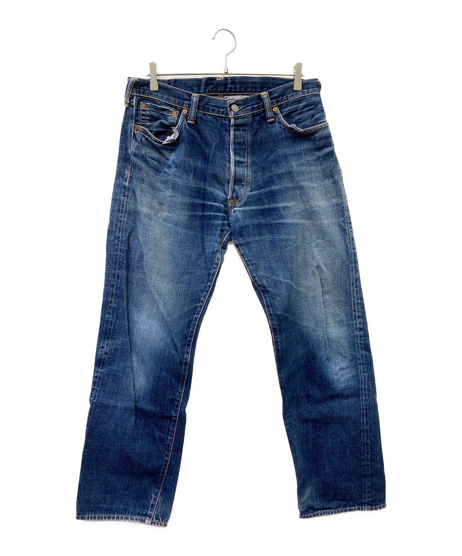 Y*y様 バックルバック W34 古着 USED エヴィス EVISU 2004 中古・古着通販】EVISU (エヴィス) デニムパンツ インディゴ サイズ