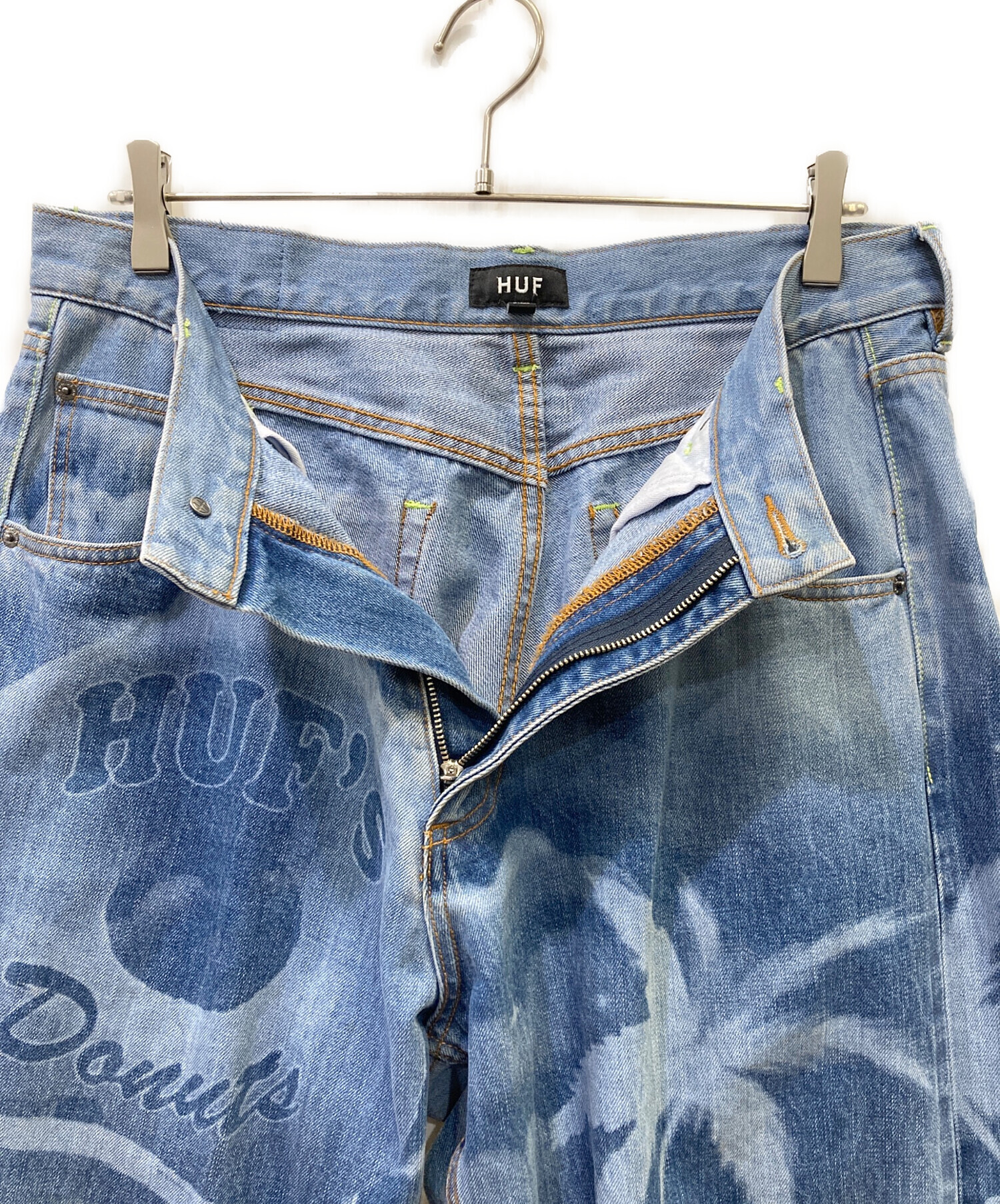 中古・古着通販】HUF (ハフ) デニムパンツ サイズ:W32｜ブランド