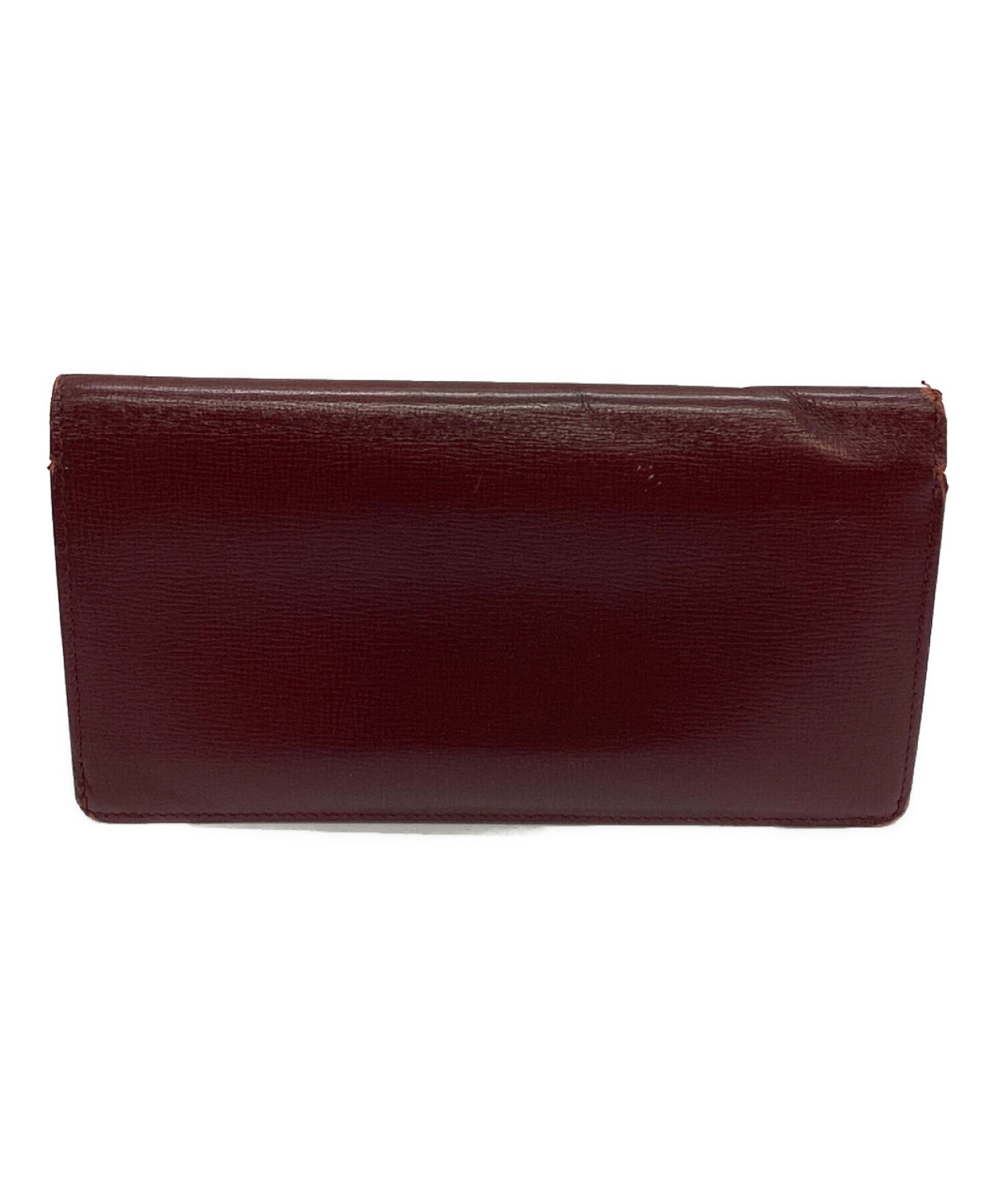 中古・古着通販】Cartier (カルティエ) 長財布 ワインレッド｜ブランド