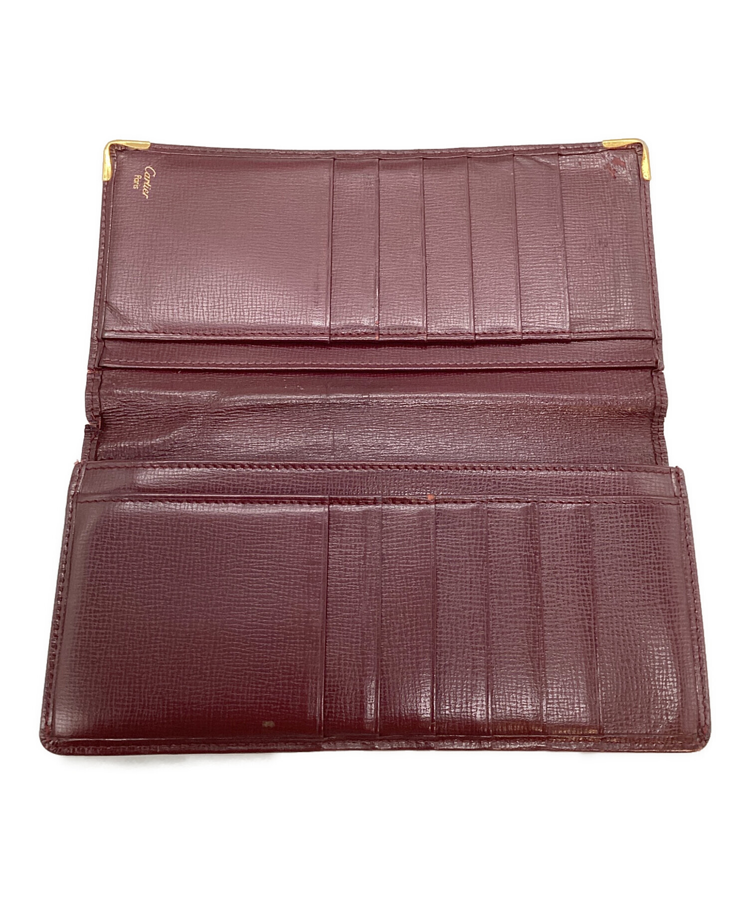 カルティエ長財布 未使用 中古・古着通販】Cartier (カルティエ) 長財布 ワインレッド｜ブランド
