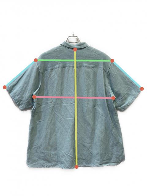 中古・古着通販】POLYPLOID (ポリプロイド) 半袖シャツ スカイブルー