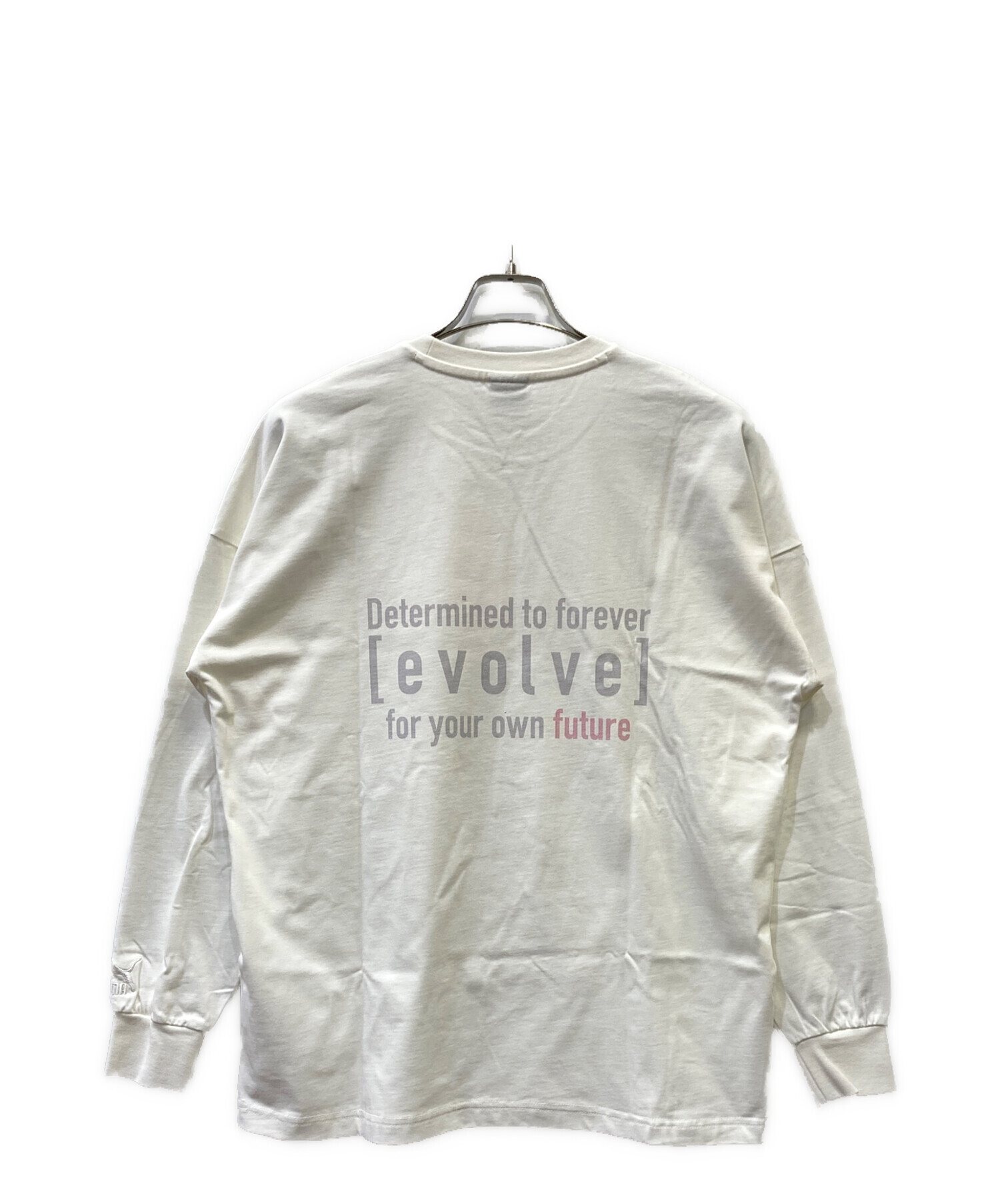 中古・古着通販】PUMA (プーマ) 長袖カットソー アイボリー サイズ 