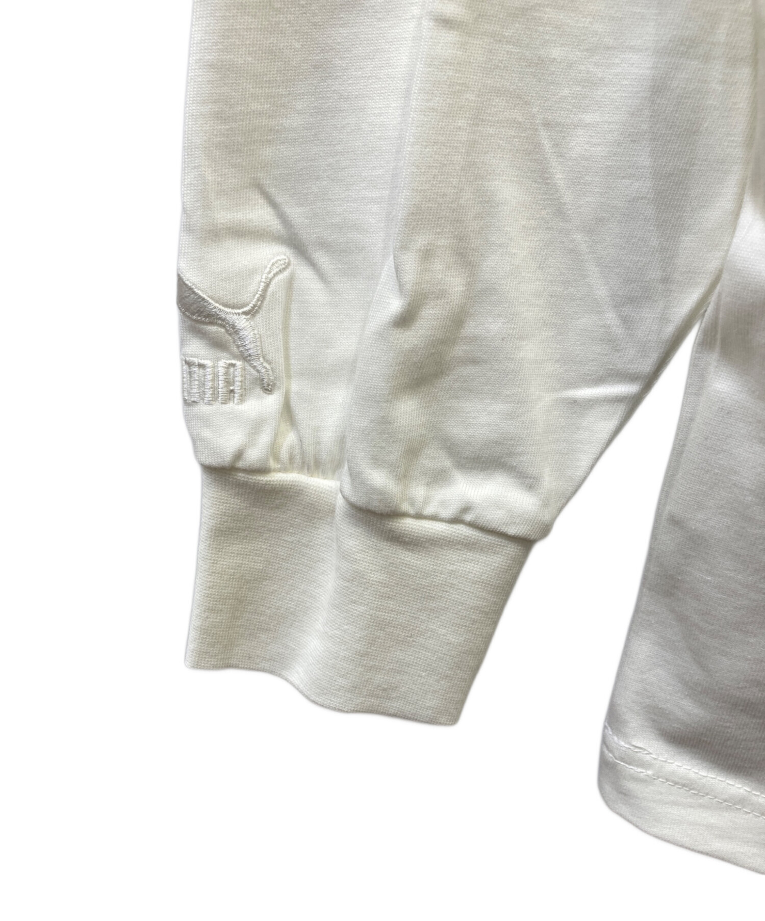 中古・古着通販】PUMA (プーマ) 長袖カットソー アイボリー サイズ 