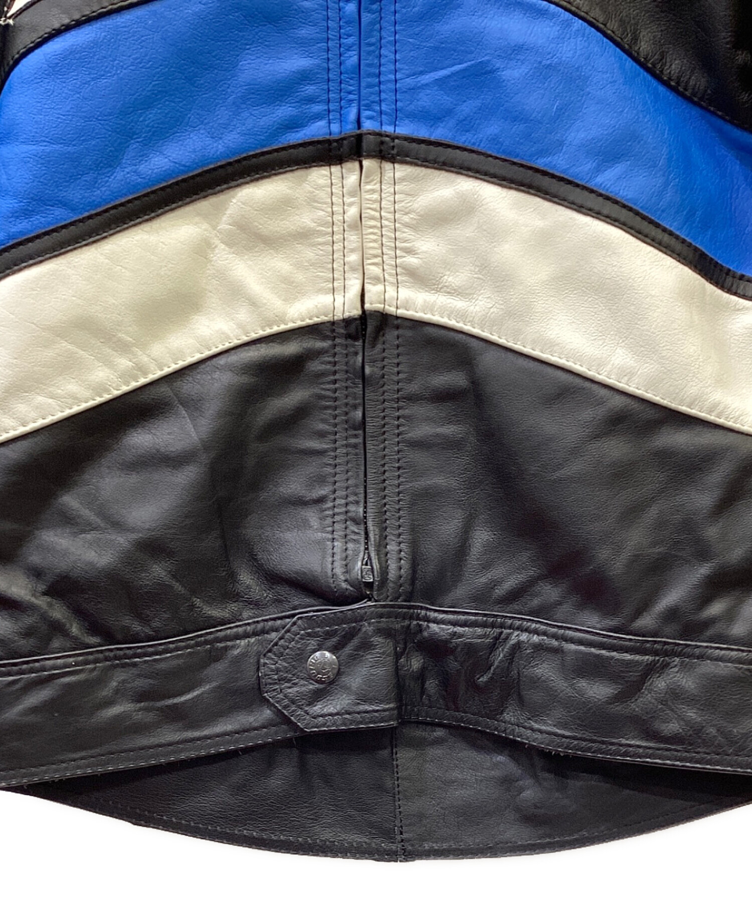 Dainese レザージャケット 青/黒 中古・古着通販】DAINESE (ダイネーゼ) レザージャケット ブラック