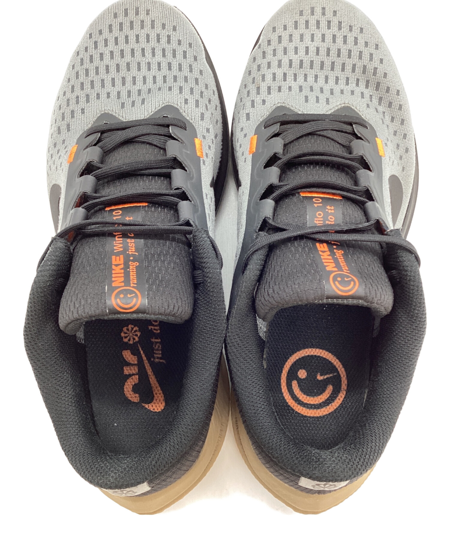 限定Nike ランニングシューズ ブラック/グレー 中古・古着通販】NIKE (ナイキ) ランニングシューズ グレー×ブラック