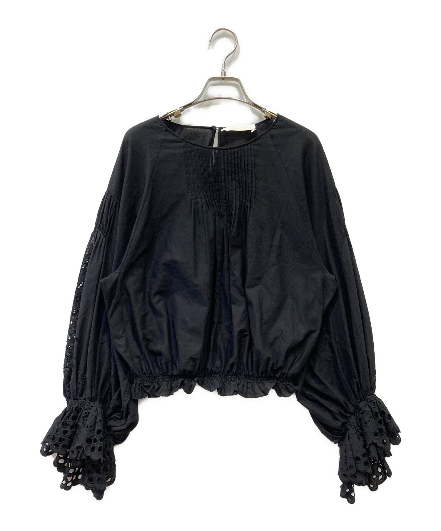 中古・古着通販】Chloe (クロエ) 長袖ブラウス ブラック サイズ:SIZE 
