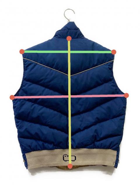中古・古着通販】WOOLRICH (ウールリッチ) ダウンベスト ネイビー