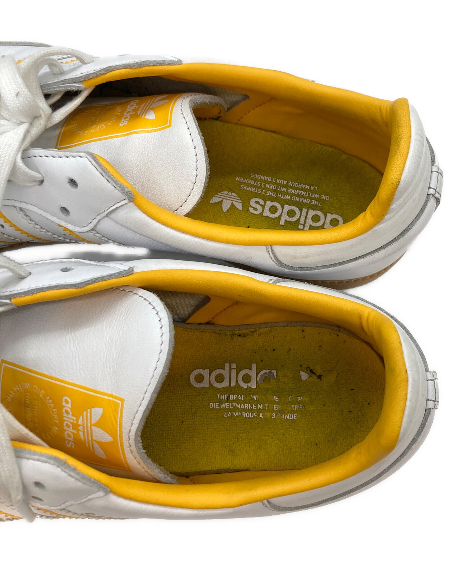 中古・古着通販】adidas (アディダス) スニーカー ホワイト×イエロー