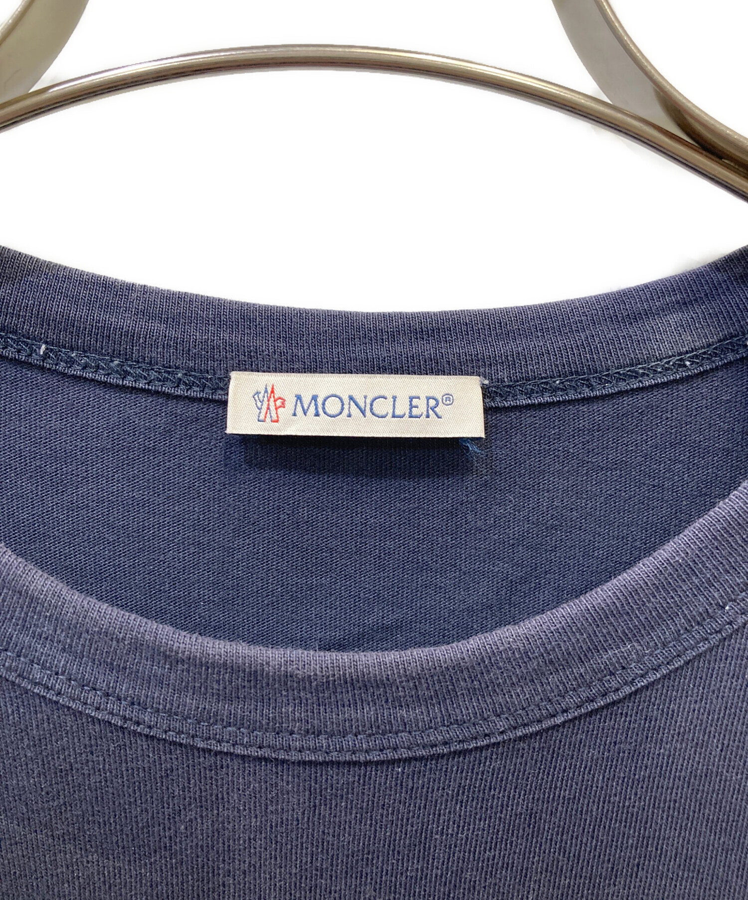 中古・古着通販】MONCLER (モンクレール) Tシャツ ネイビー サイズ:s