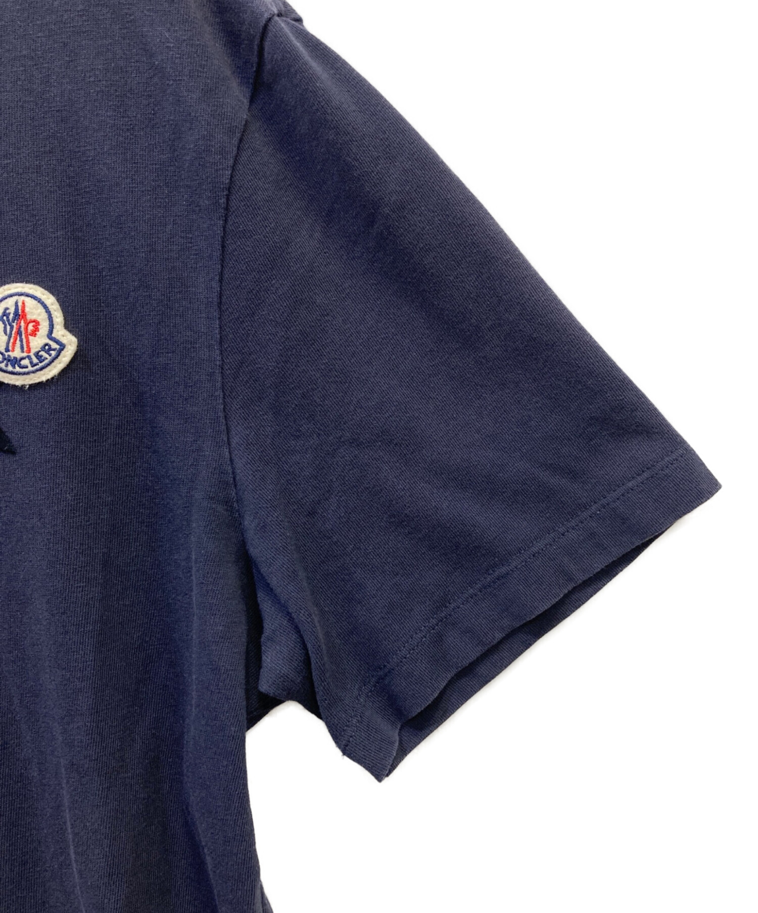 中古・古着通販】MONCLER (モンクレール) Tシャツ ネイビー サイズ:s