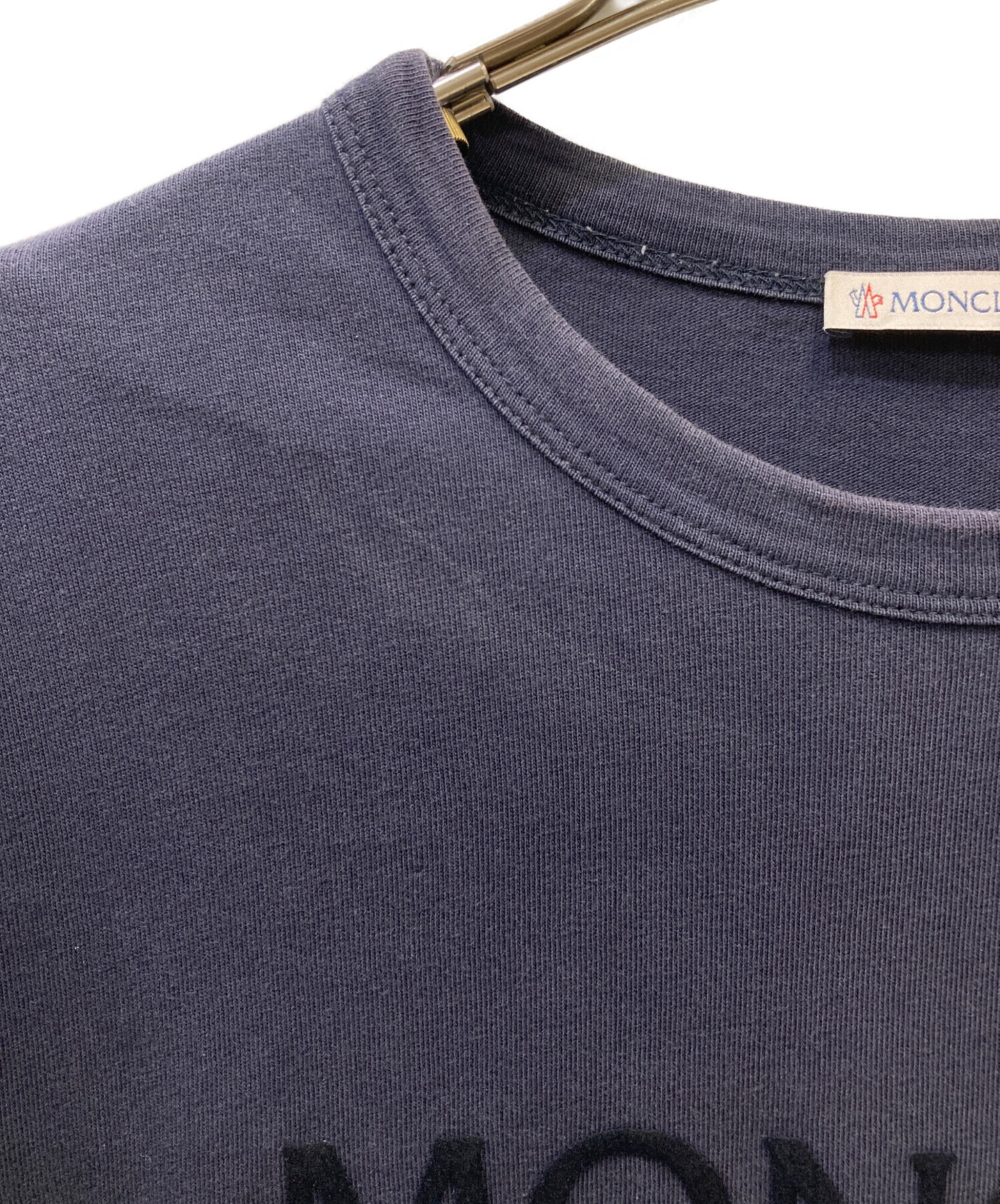 中古・古着通販】MONCLER (モンクレール) Tシャツ ネイビー サイズ:s