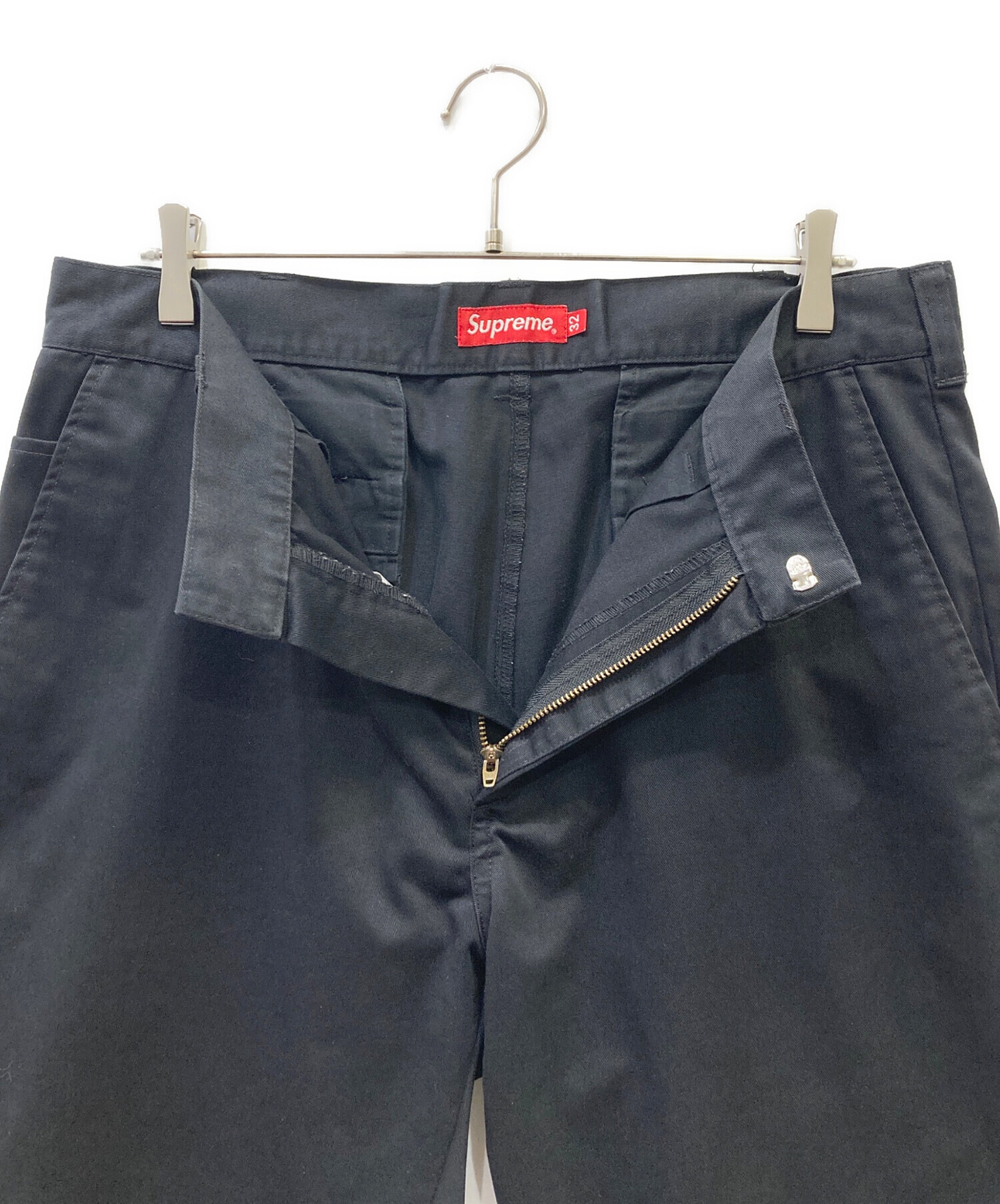 中古・古着通販】SUPREME (シュプリーム) チノパン ブラック サイズ:32