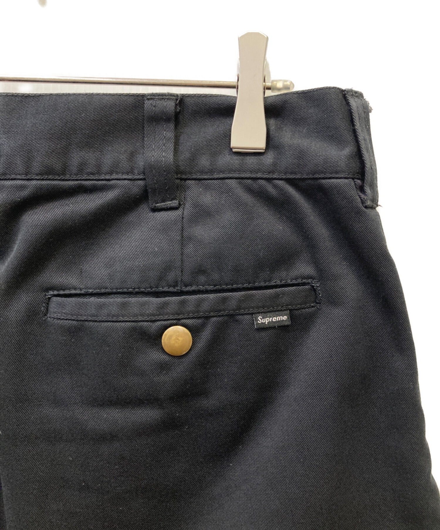 中古・古着通販】SUPREME (シュプリーム) チノパン ブラック サイズ:32