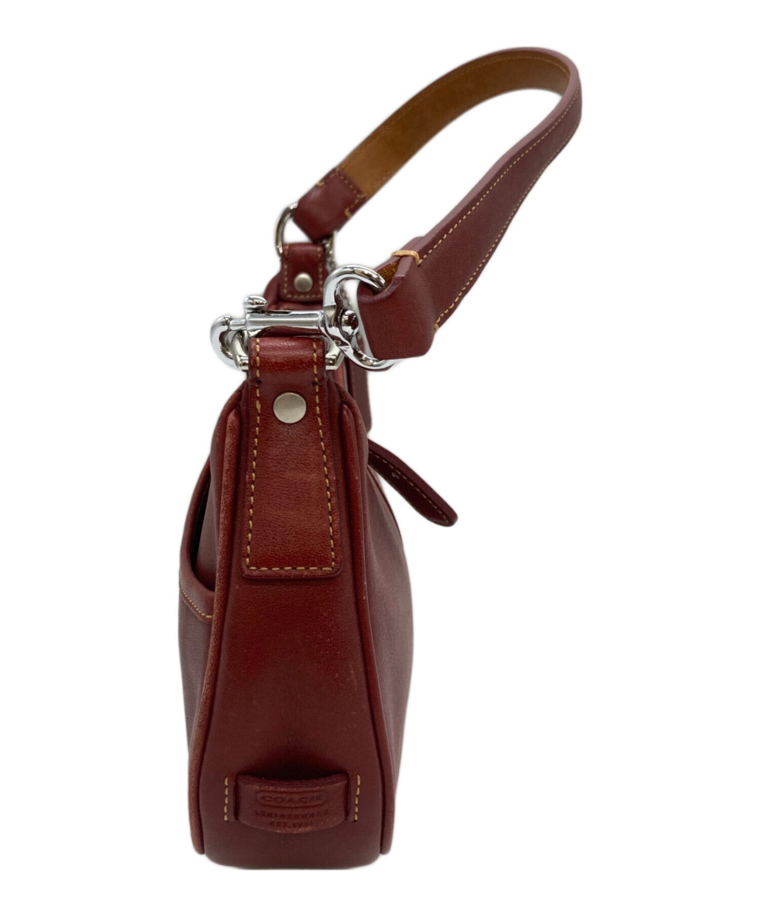 【美品】コーチ　ワンショルダーバッグ　バッグ　ブラウン　レザー　ショルダー 中古・古着通販】COACH (コーチ) ワンショルダーバッグ ブラウン
