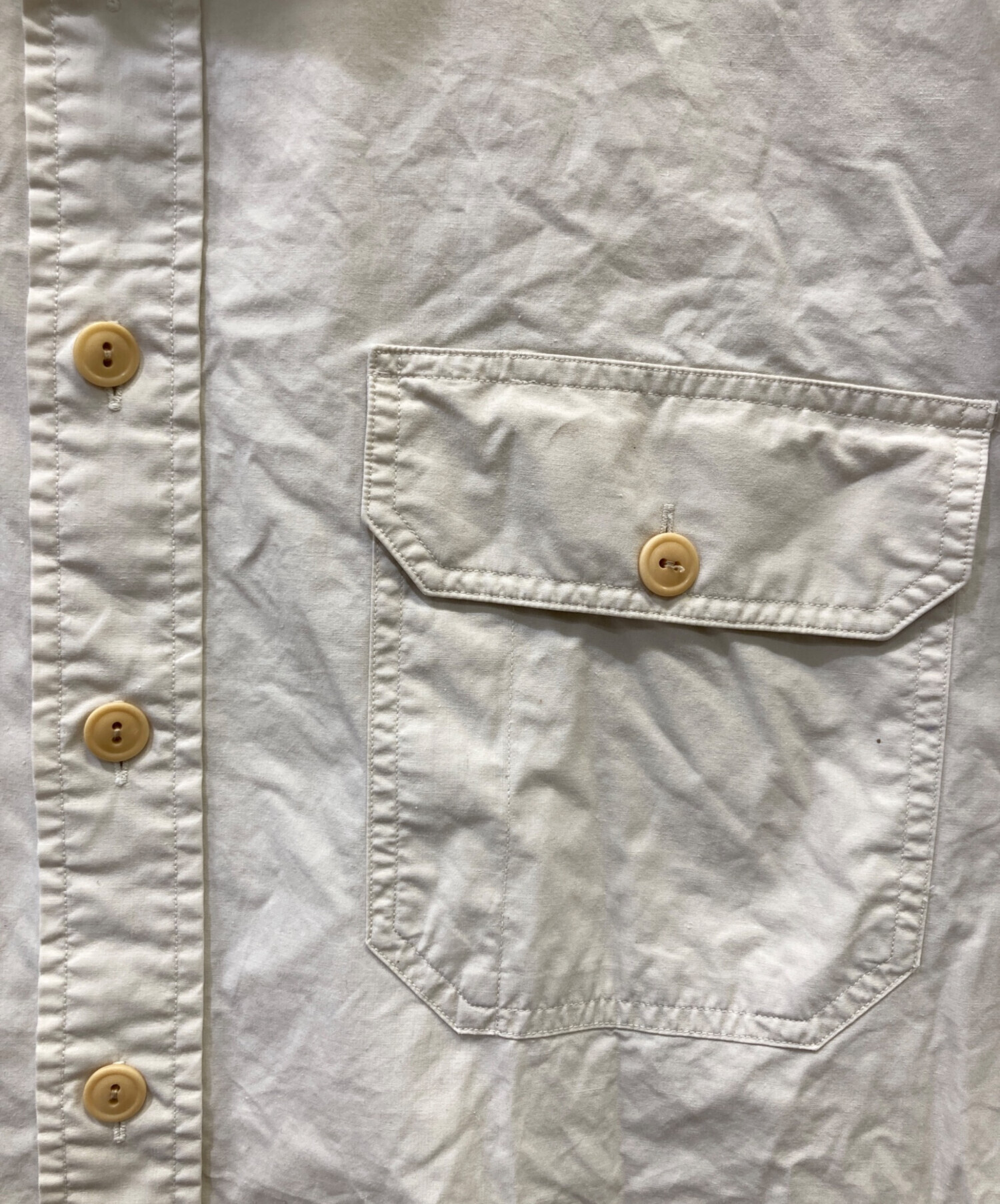 中古・古着通販】RRL (ダブルアールエル) 半袖シャツ ベージュ サイズ