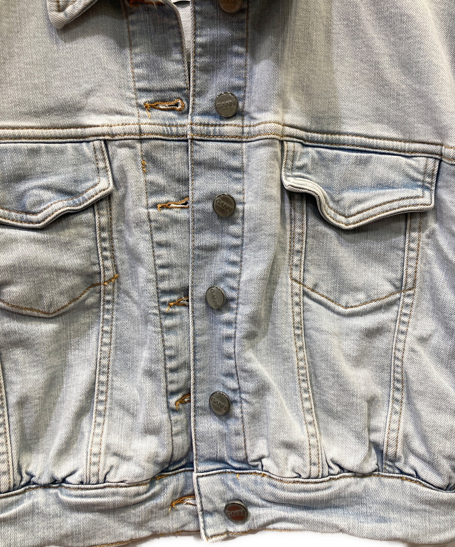 中古・古着通販】GANNI (ガニー) デニムジャケット スカイブルー 